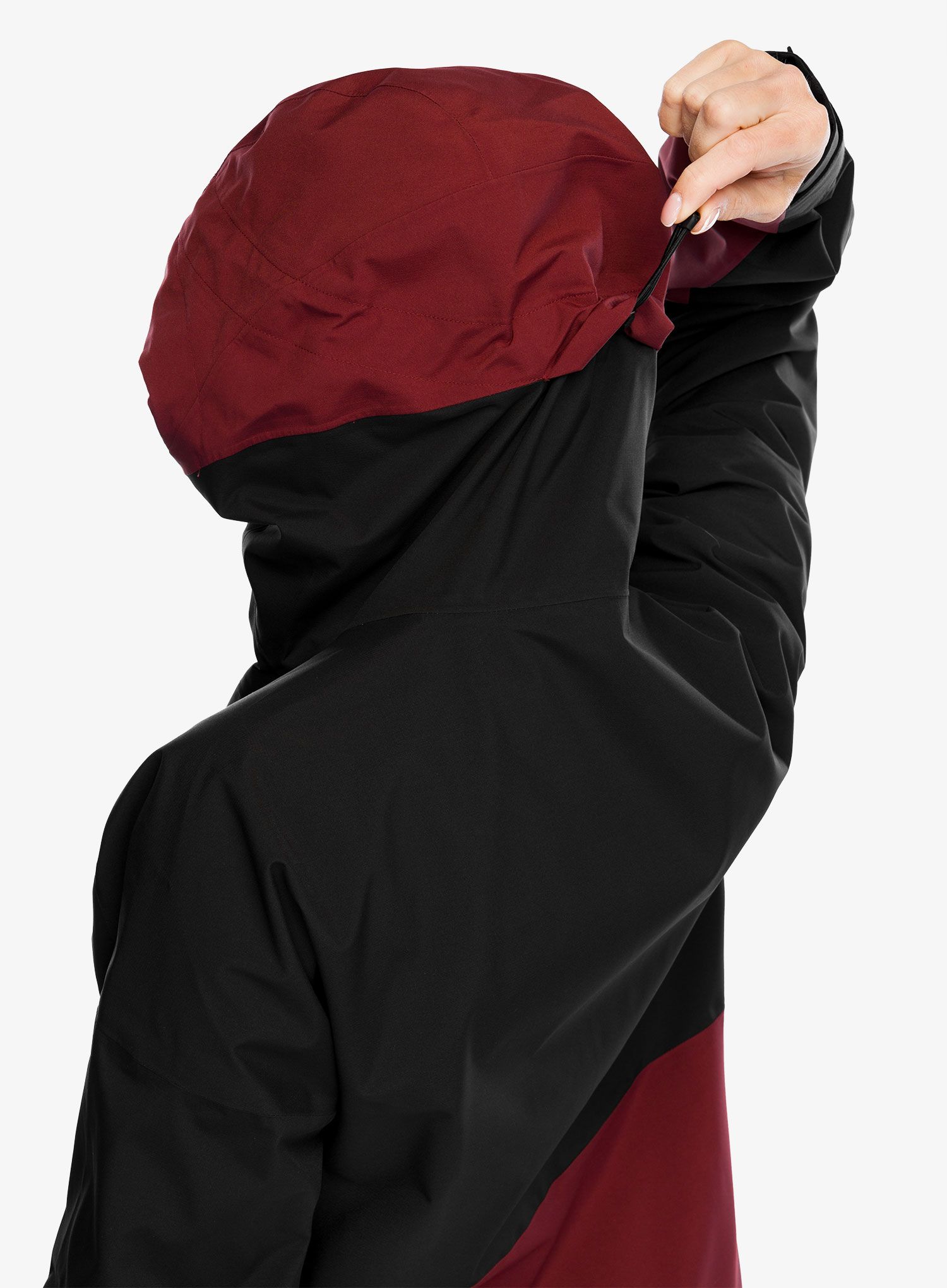 Ženska skijaška jakna adidas TERREX Xperior 2L Lined RAIN.RDY Anorak - black/shadow red