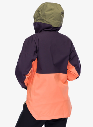 Ženska skijaška jakna adidas TERREX Xperior 2L Lined RAIN.RDY Anorak - aurora blk/olive stra/amb tint