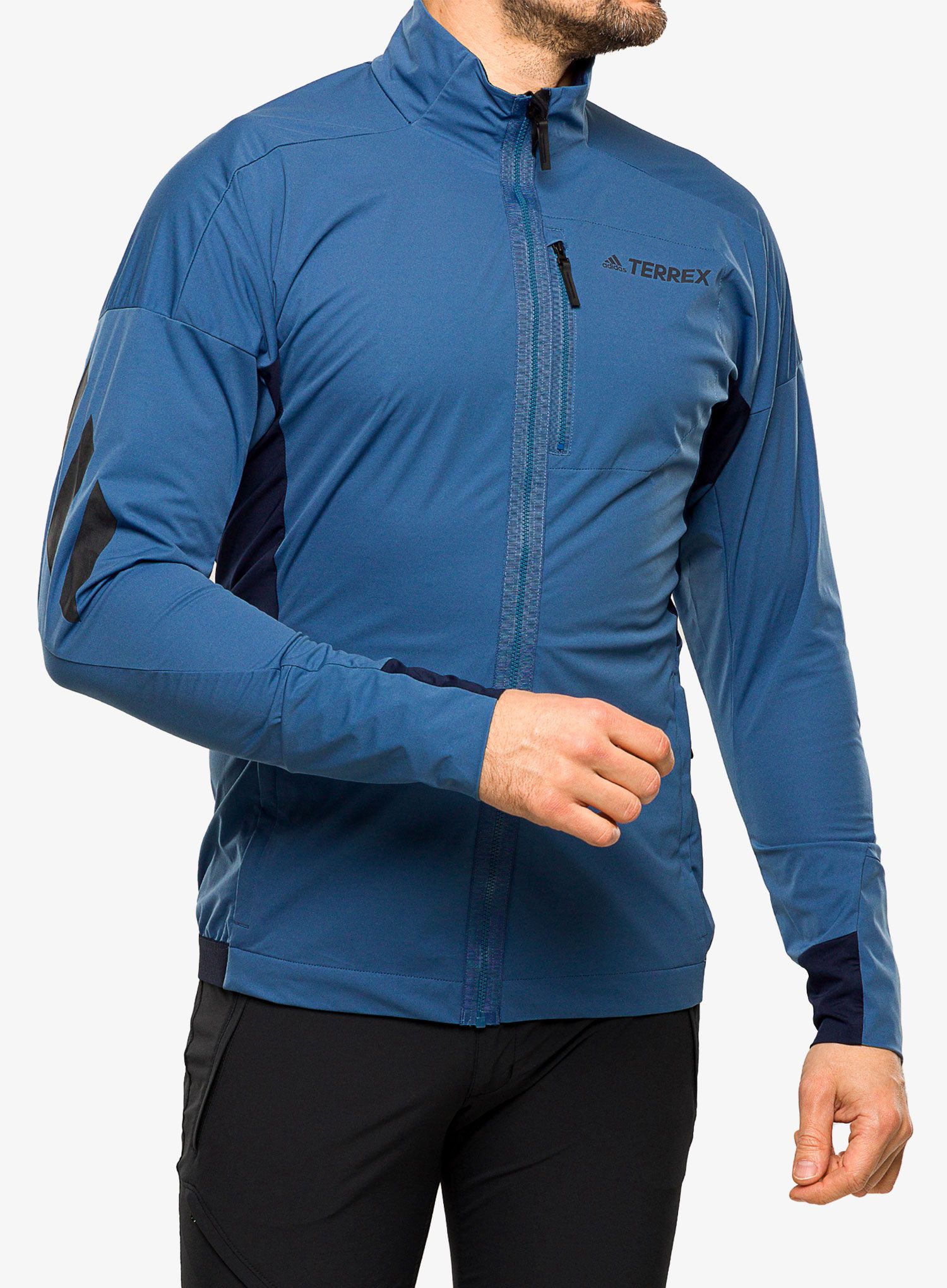 Jakna adidas TERREX Xperior Cross-Country Ski Soft Shell Jacket - wonder steel