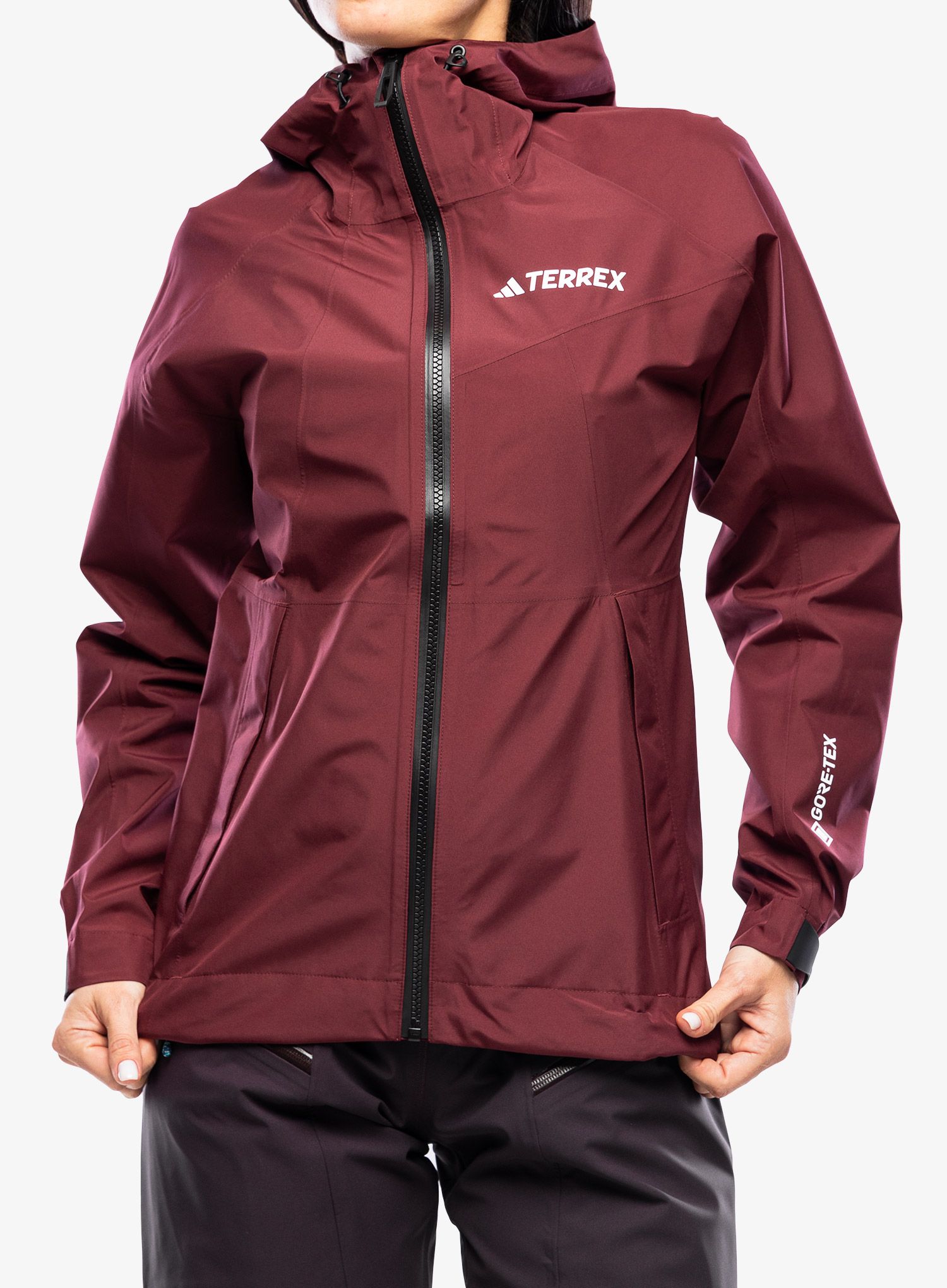 Ženska jakna adidas TERREX Xperior GORE-TEX Paclite Rain Jacket - shadow brown