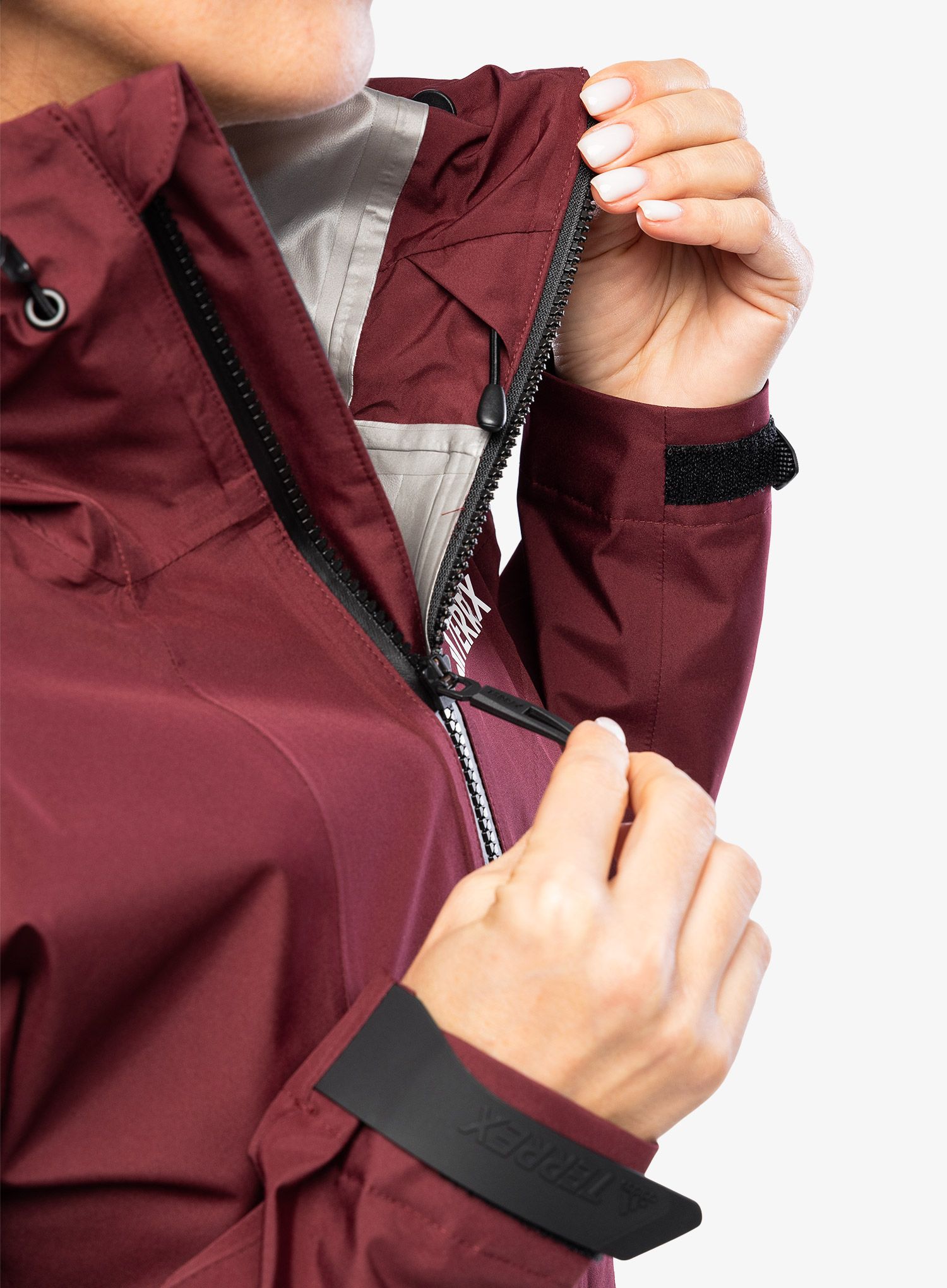 Ženska jakna adidas TERREX Xperior GORE-TEX Paclite Rain Jacket - shadow brown