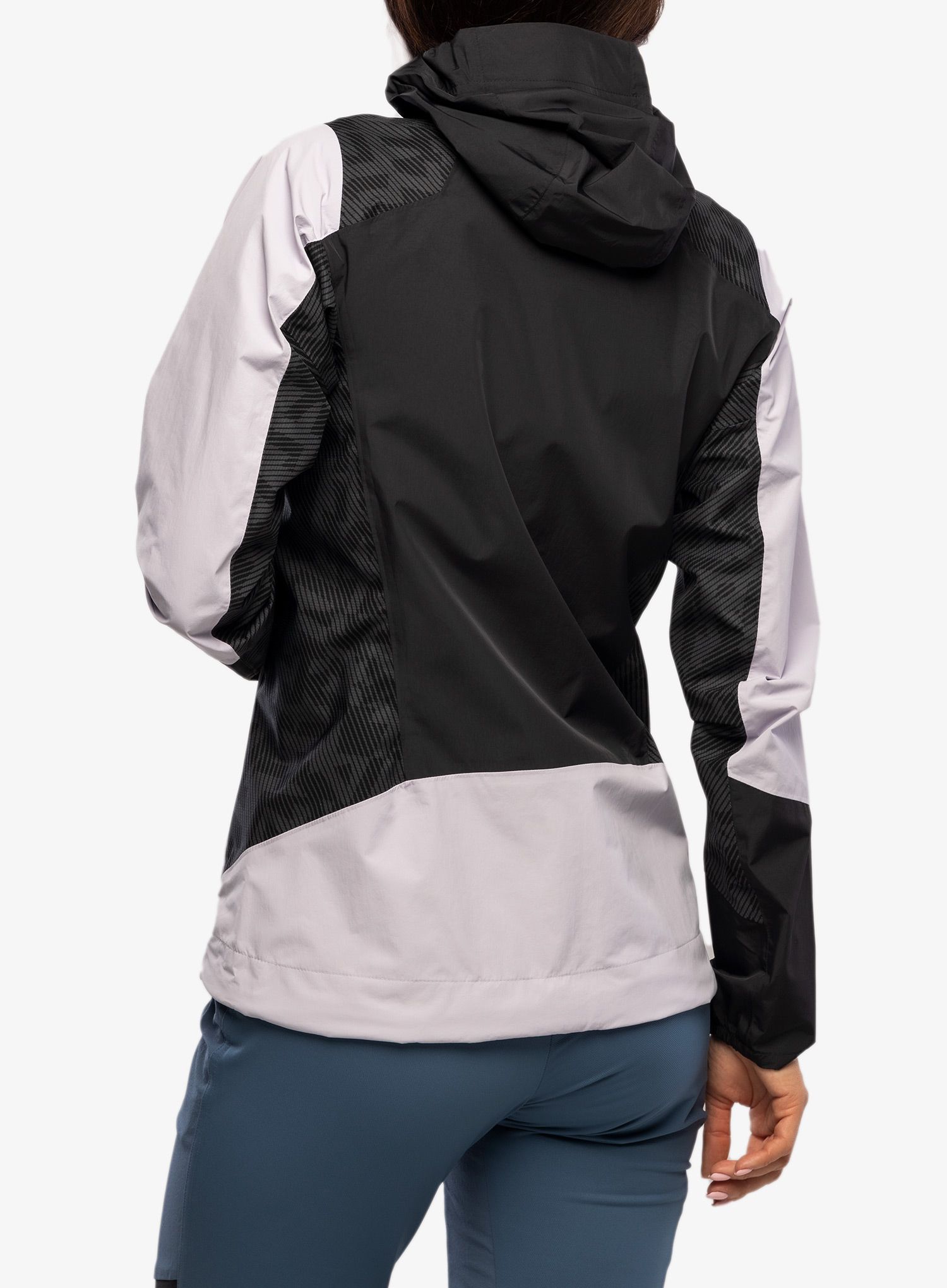 Ženska kišna jakna adidas TERREX Xperior Hybrid Primeknit Rain Jkt - silver dawn/black