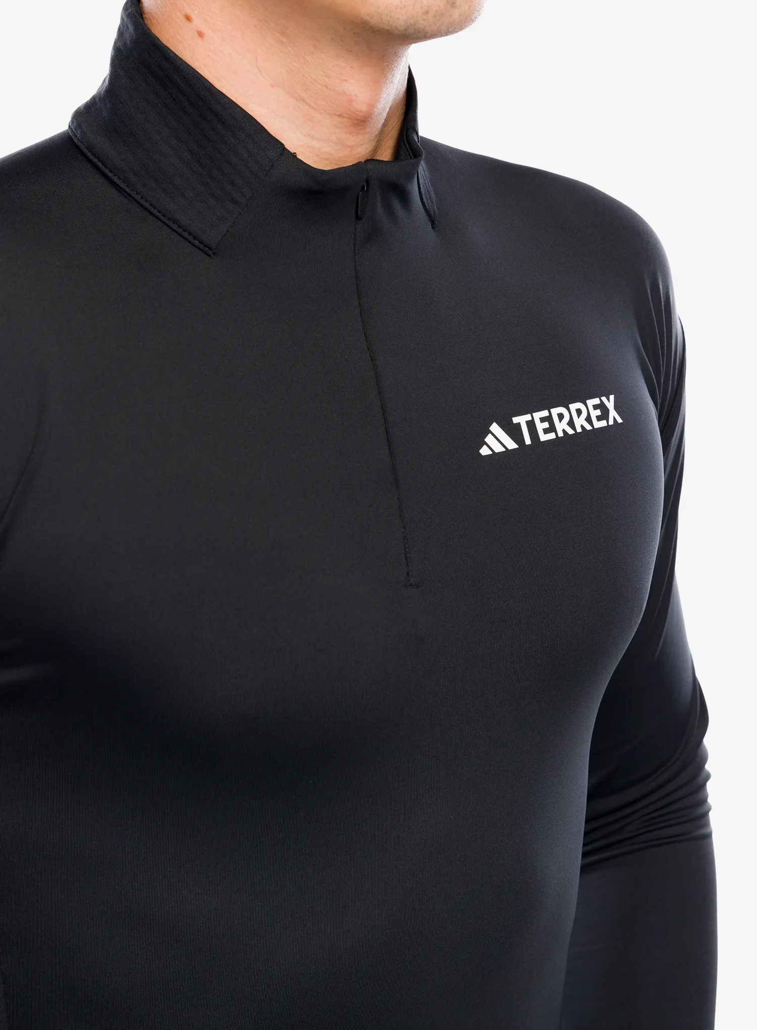 Dukserica s 1/2 patentnim zatvaračem adidas TERREX Xperior Longsleeve - black