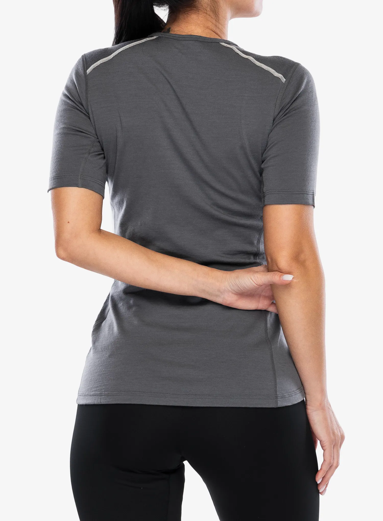 Ženska termoaktivna dukserica adidas TERREX Xperior Merino 200 Base Layer SS - grey five