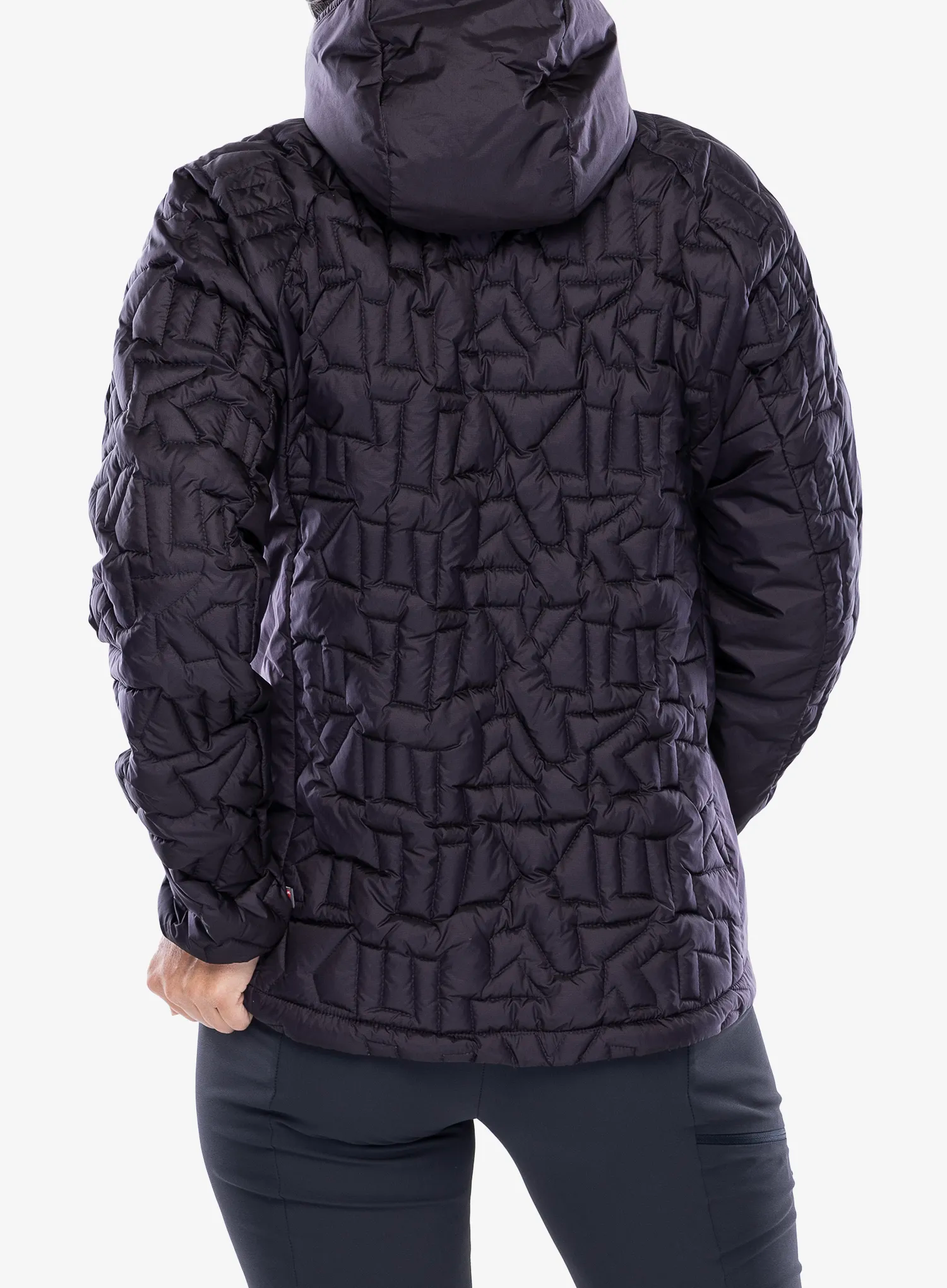 Jakna s postavom ženska adidas TERREX Xperior PrimaLoft Loose Fill Insulated Hooded Jkt - aurora black