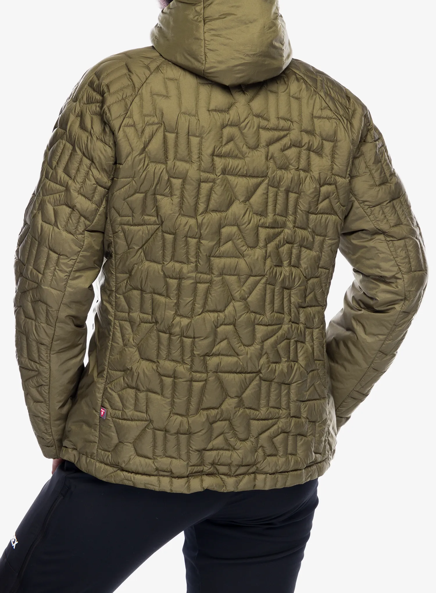 Jakna s postavom ženska adidas TERREX Xperior PrimaLoft Loose Fill Insulated Hooded Jkt - olive strata