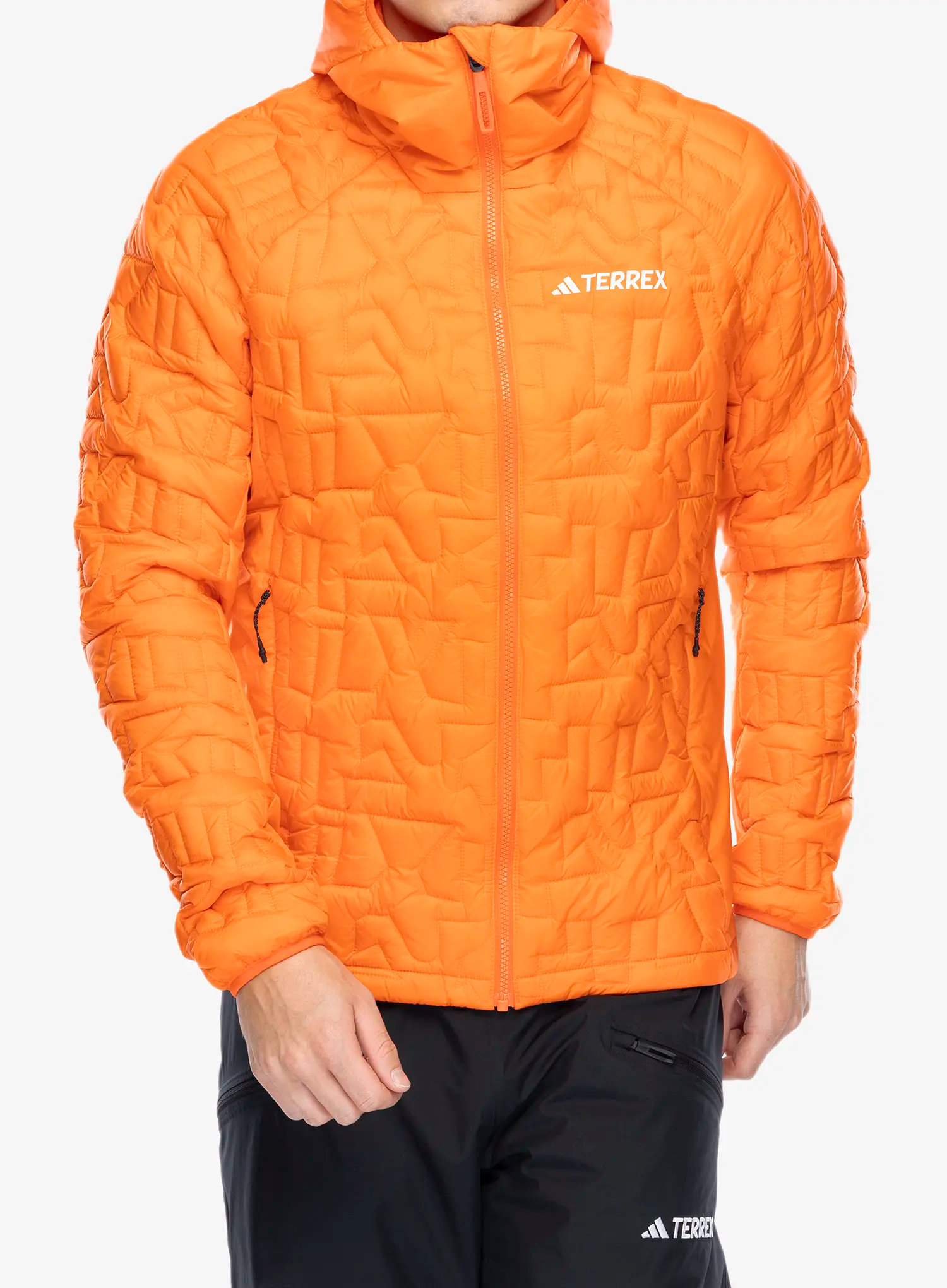 Jakna s postavom adidas TERREX Xperior PrimaLoft Loose Fill Insulated Hooded Jkt - semi impact orange