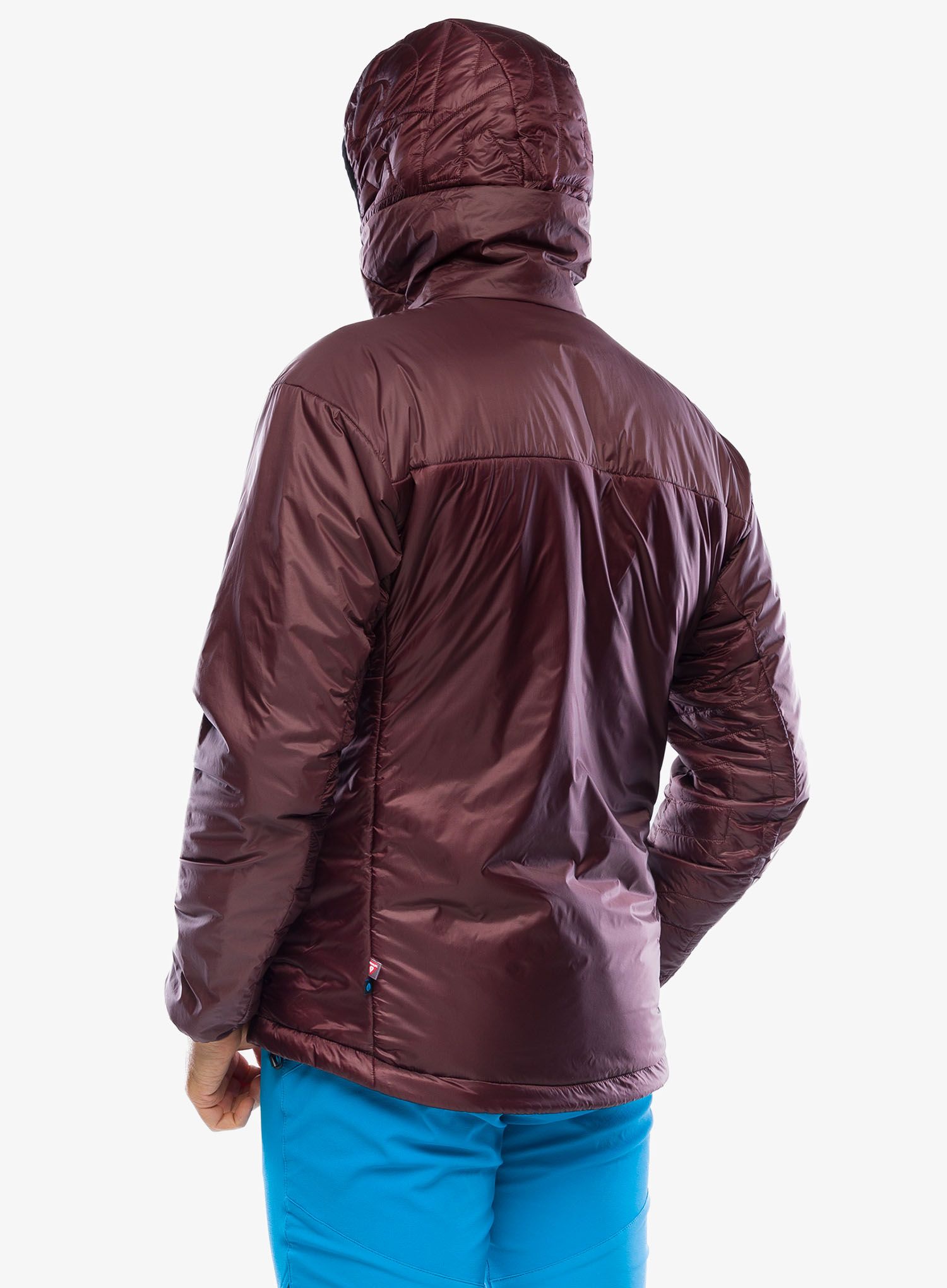 Jakna s postavom adidas TERREX Xperior Varilite PrimaLoft Hooded Jacket - shadow brown