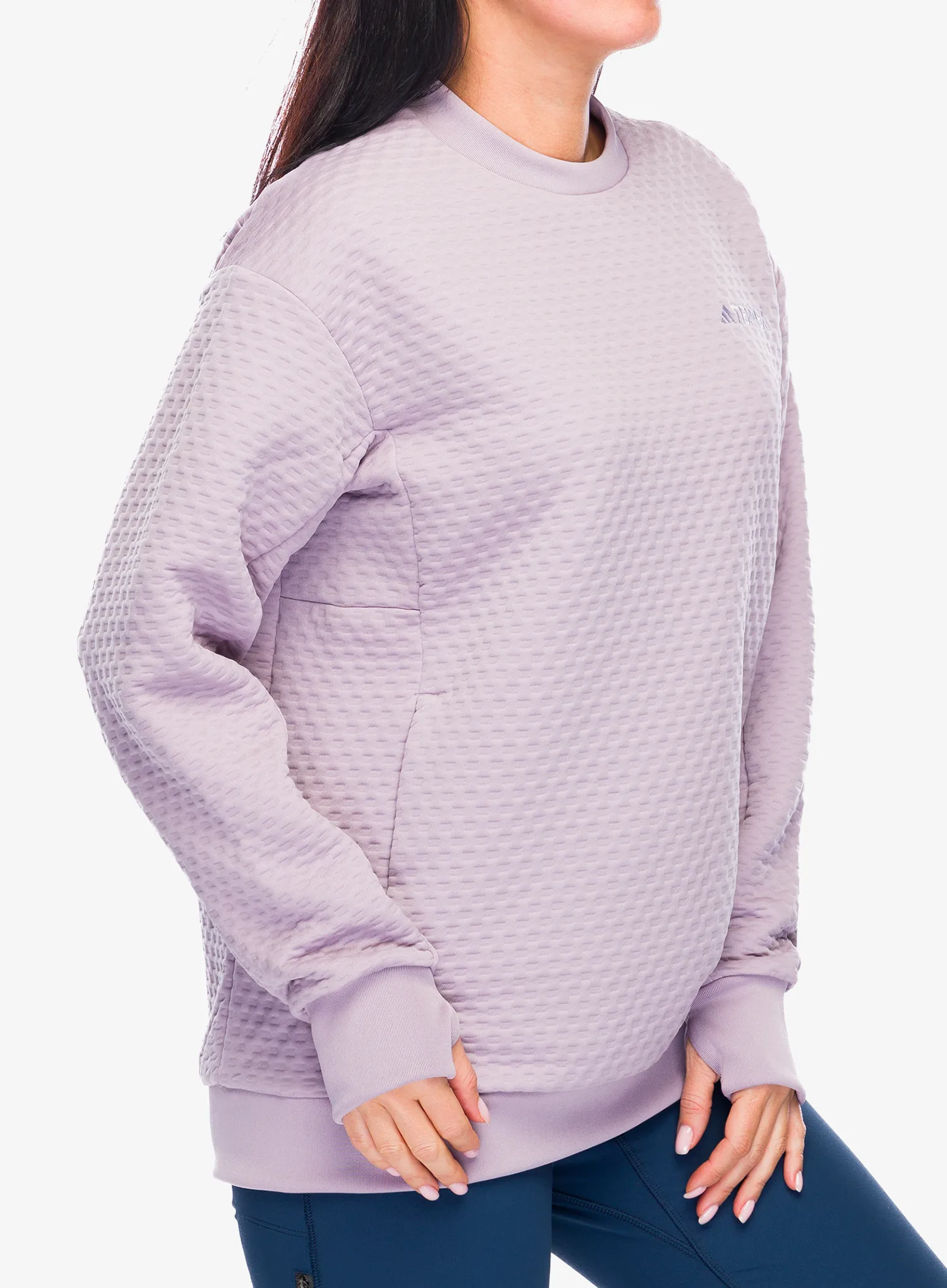 Ženska dukserica adidas TERREX Xploric Crew Neck Sweater - preloved fig