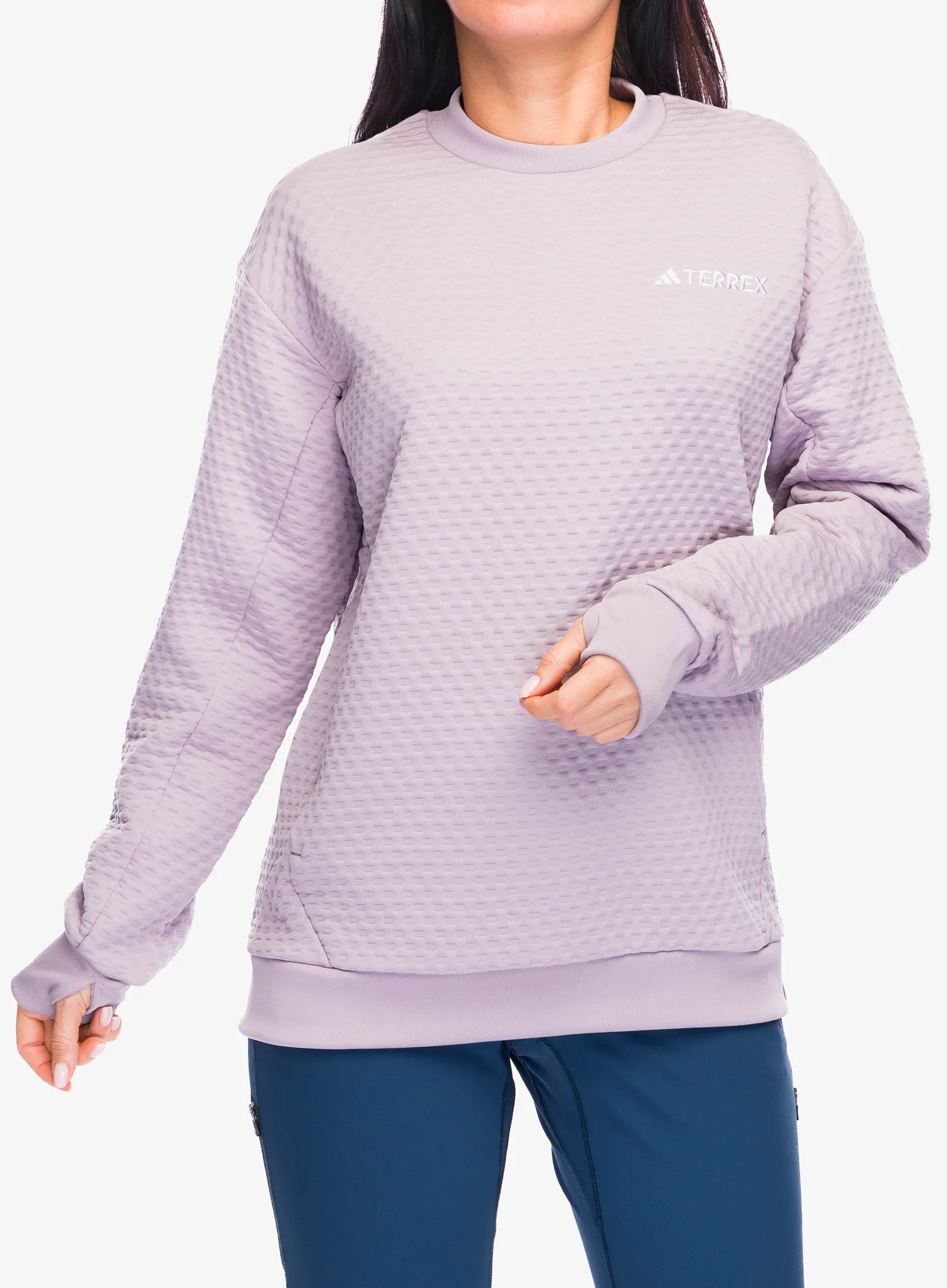 Ženska dukserica adidas TERREX Xploric Crew Neck Sweater - preloved fig