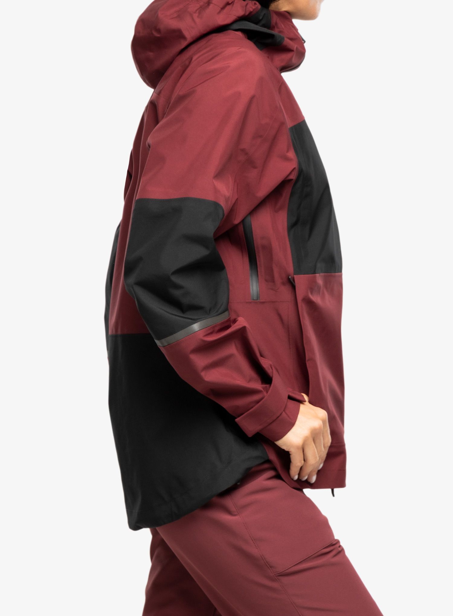 Ženska jakna s membranom adidas TERREX Xploric GORE-TEX Rain Jacket - shadow red/black