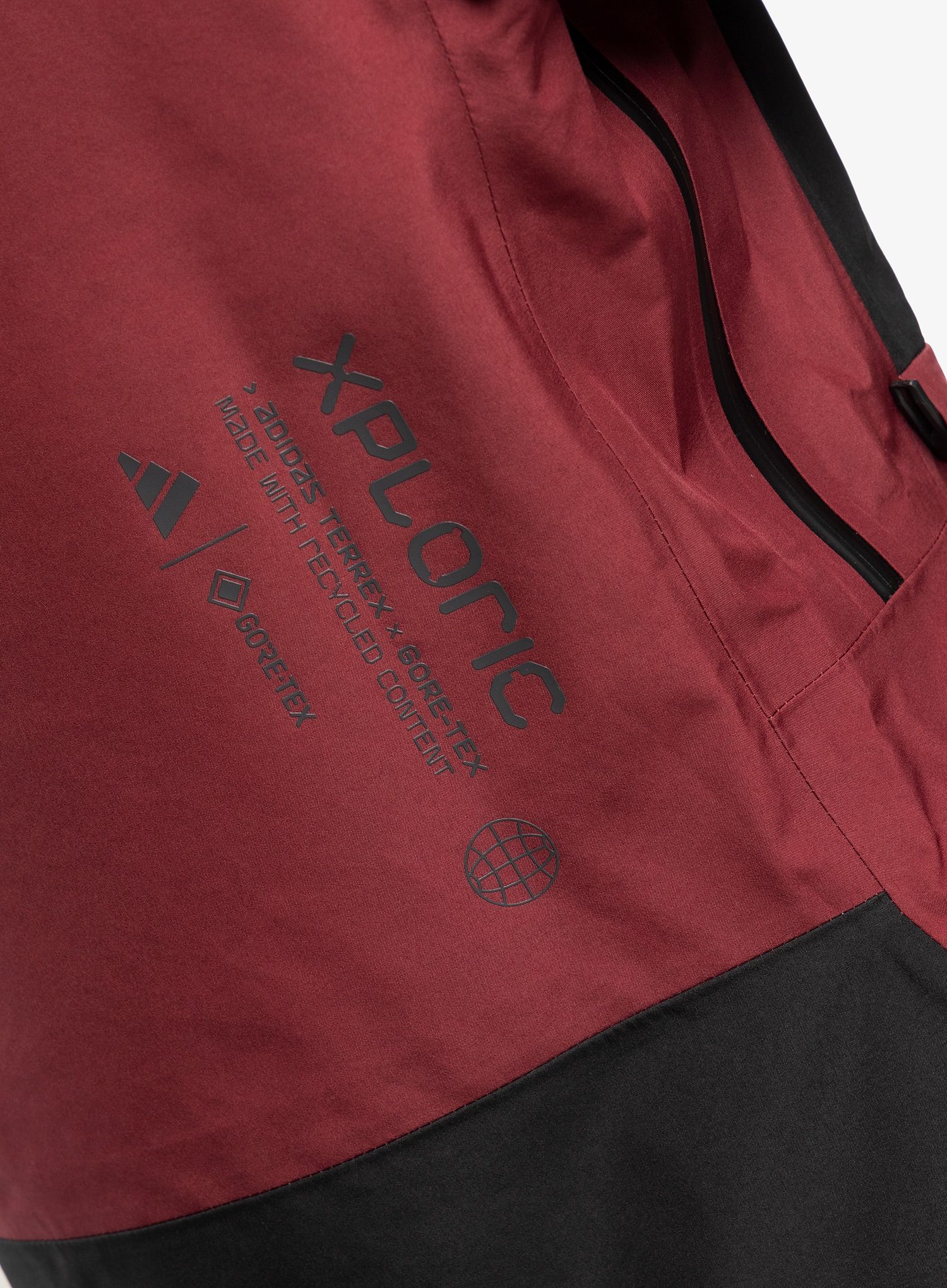 Ženska jakna s membranom adidas TERREX Xploric GORE-TEX Rain Jacket - shadow red/black