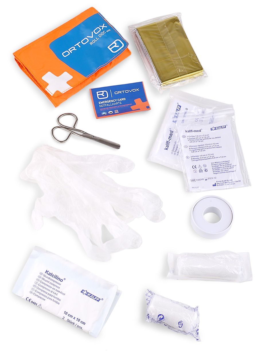 Pribor za prvu pomoć Ortovox First Aid Roll Doc Mid - shocking orange