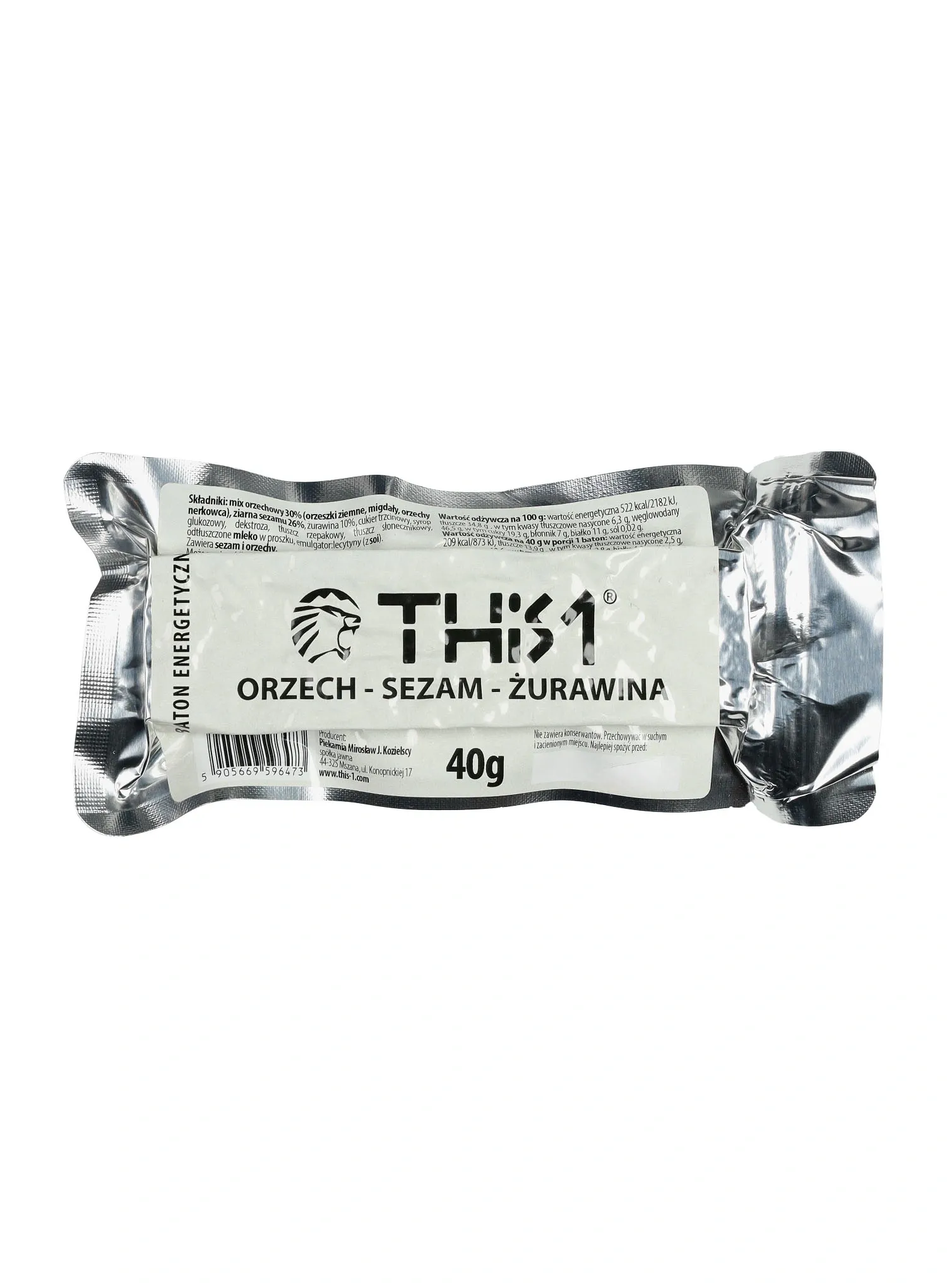 Energetska pločica This-1 Energy 3 pack - nuts/lemon/ginger, nuts/sesame/cranberry, nuts/black currant