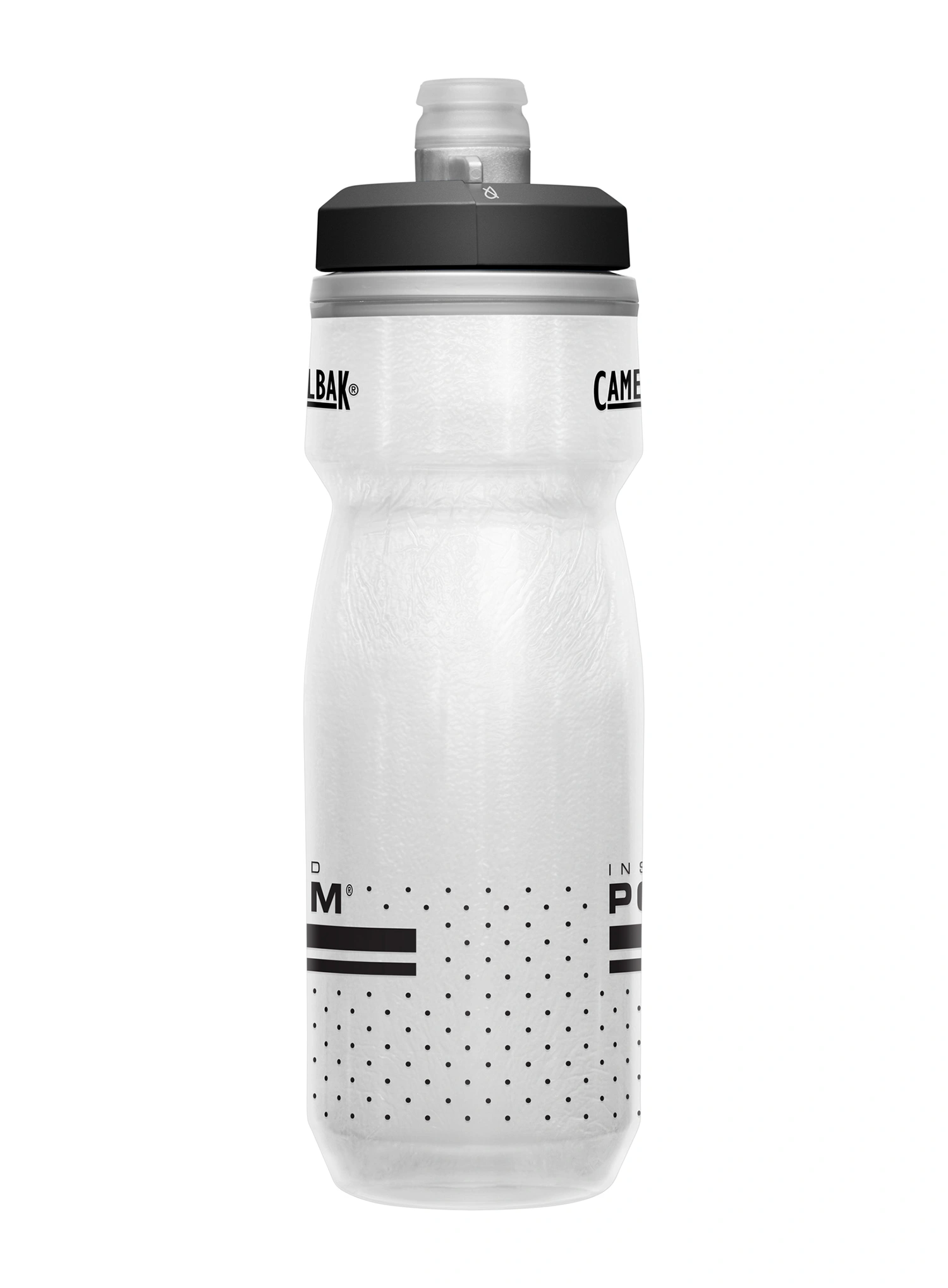 Biciklistički bidon Camelbak Podium Chill 620 ml - white/black