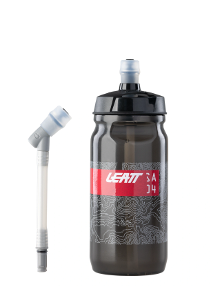 Biciklistički bidon Leatt Bottle SteadySip Convertible 600 ml - smoke