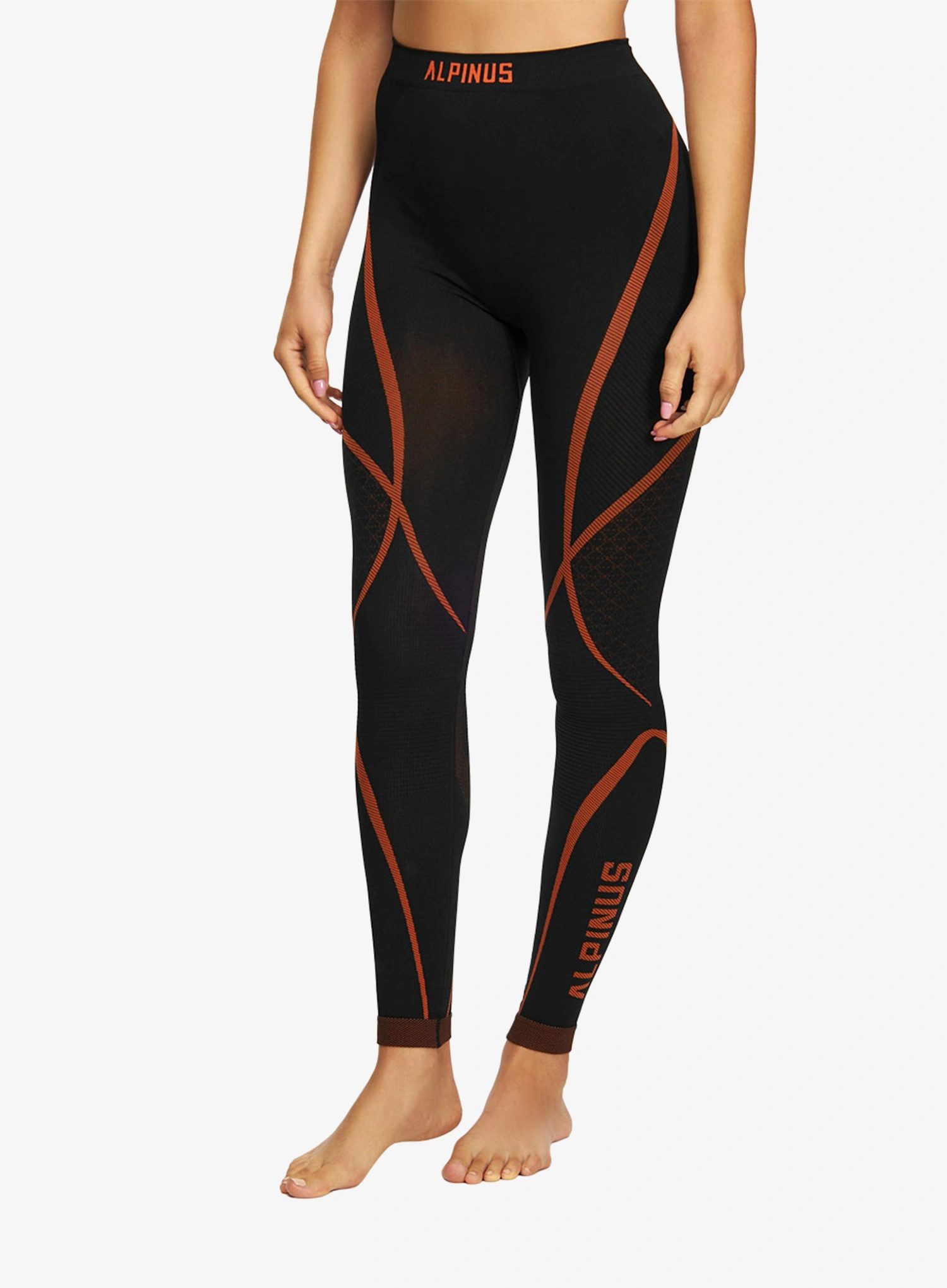 Termo donje rublje Alpinus Lillehammer Set - black/orange