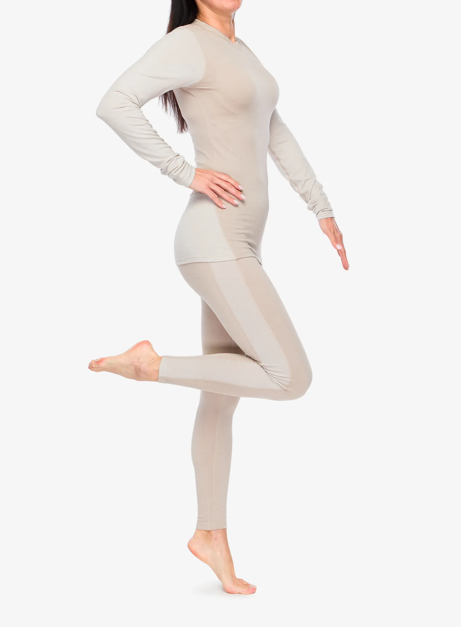 Žensko termo rublje Viking Base Layer Novena Set - beige