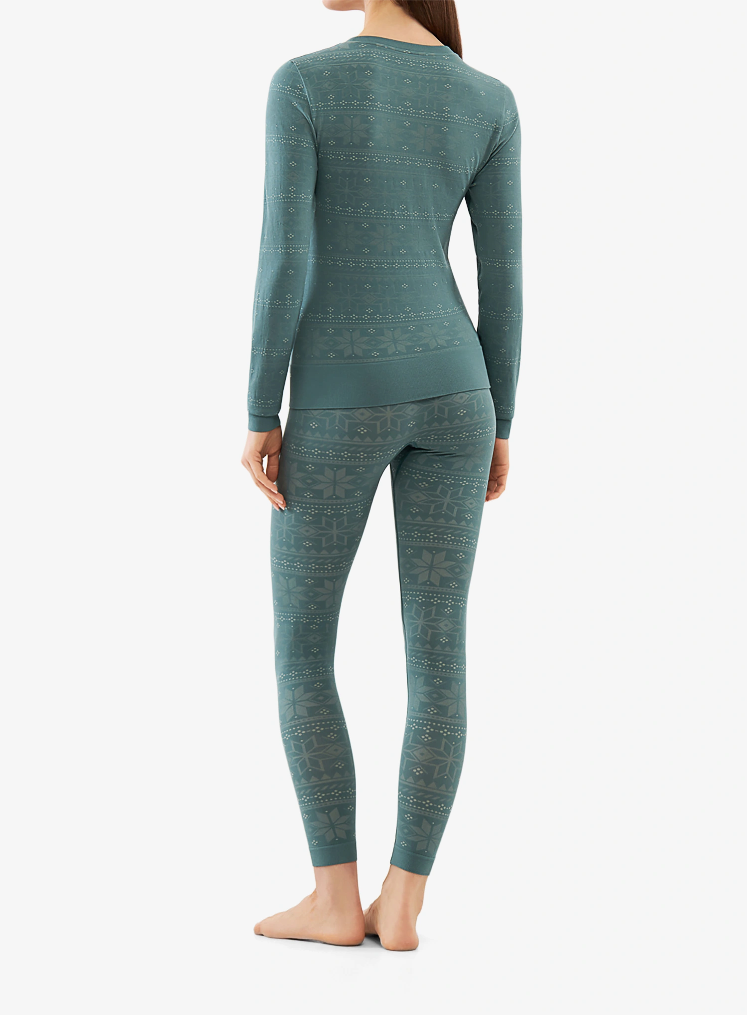 Žensko termo rublje Viking Base Layer Sigrid Set - green