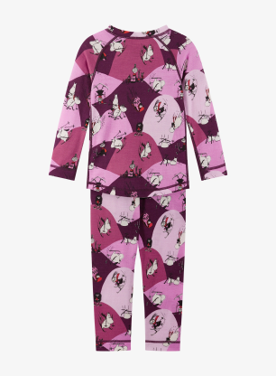 Dječje termo donje rublje Reima Moomin Trivsam - rose pink