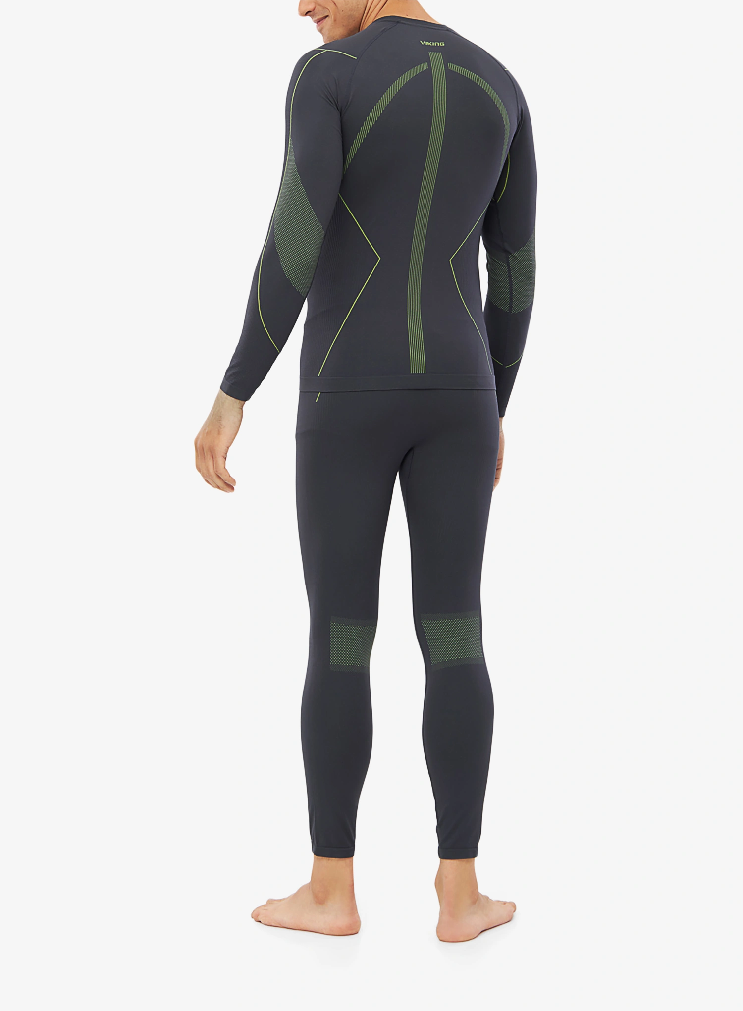 Termo donje rublje Viking Base Layer Rocket Set - dark grey/lime