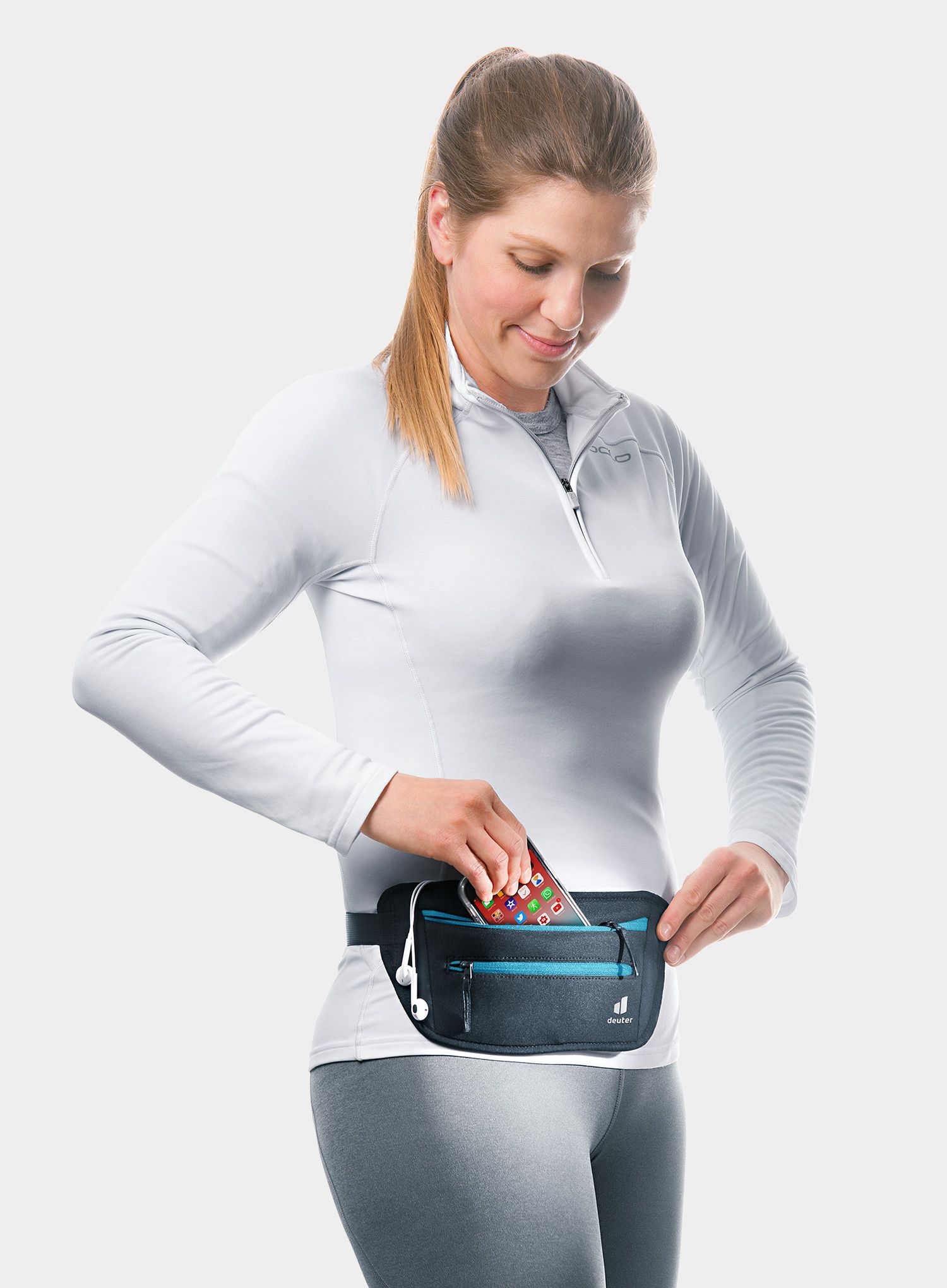 Torbica oko struka Deuter Neo Belt II - black/azure