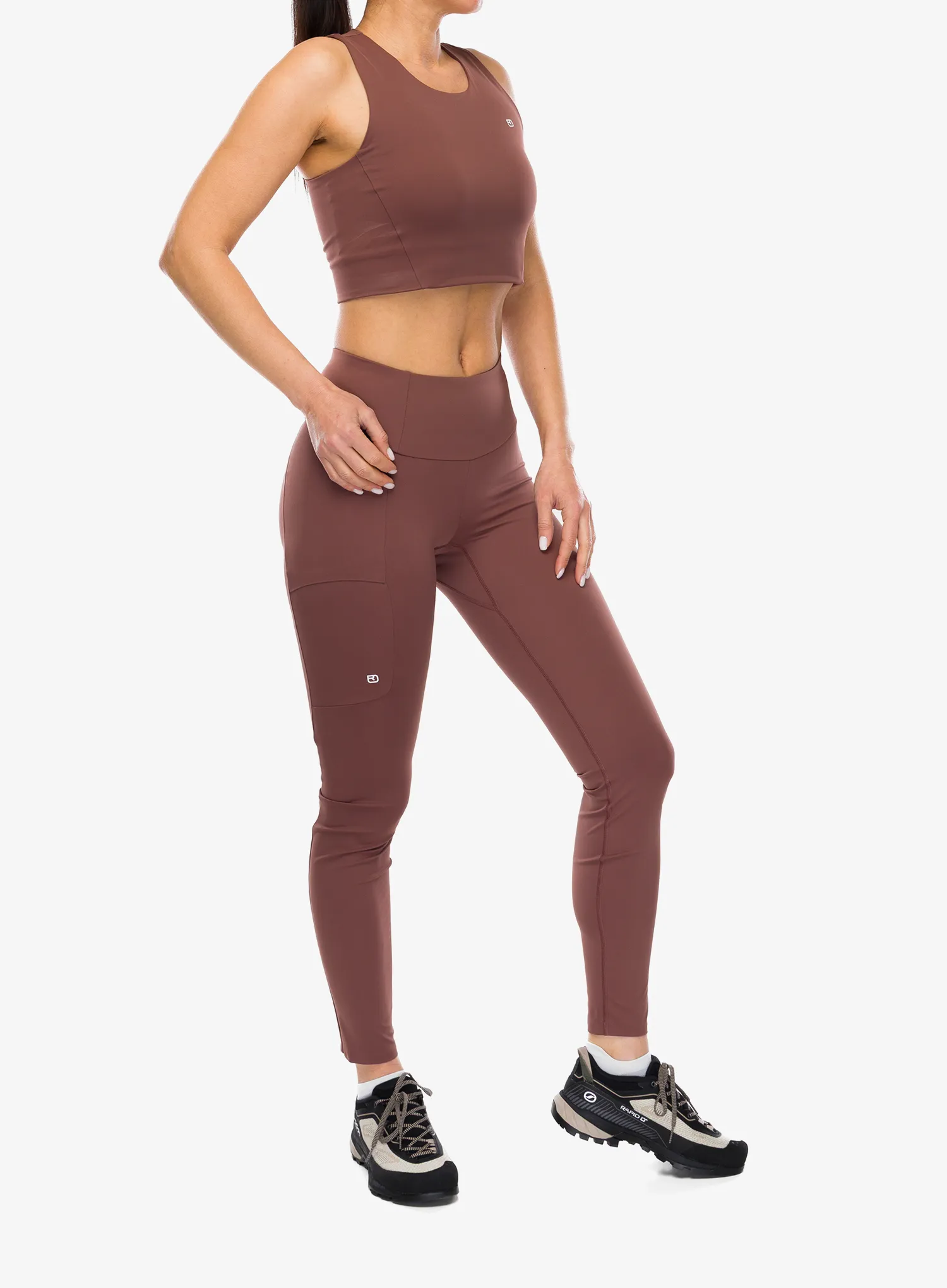 Sportski grudnjak Ortovox All Mountain Top - chestnut