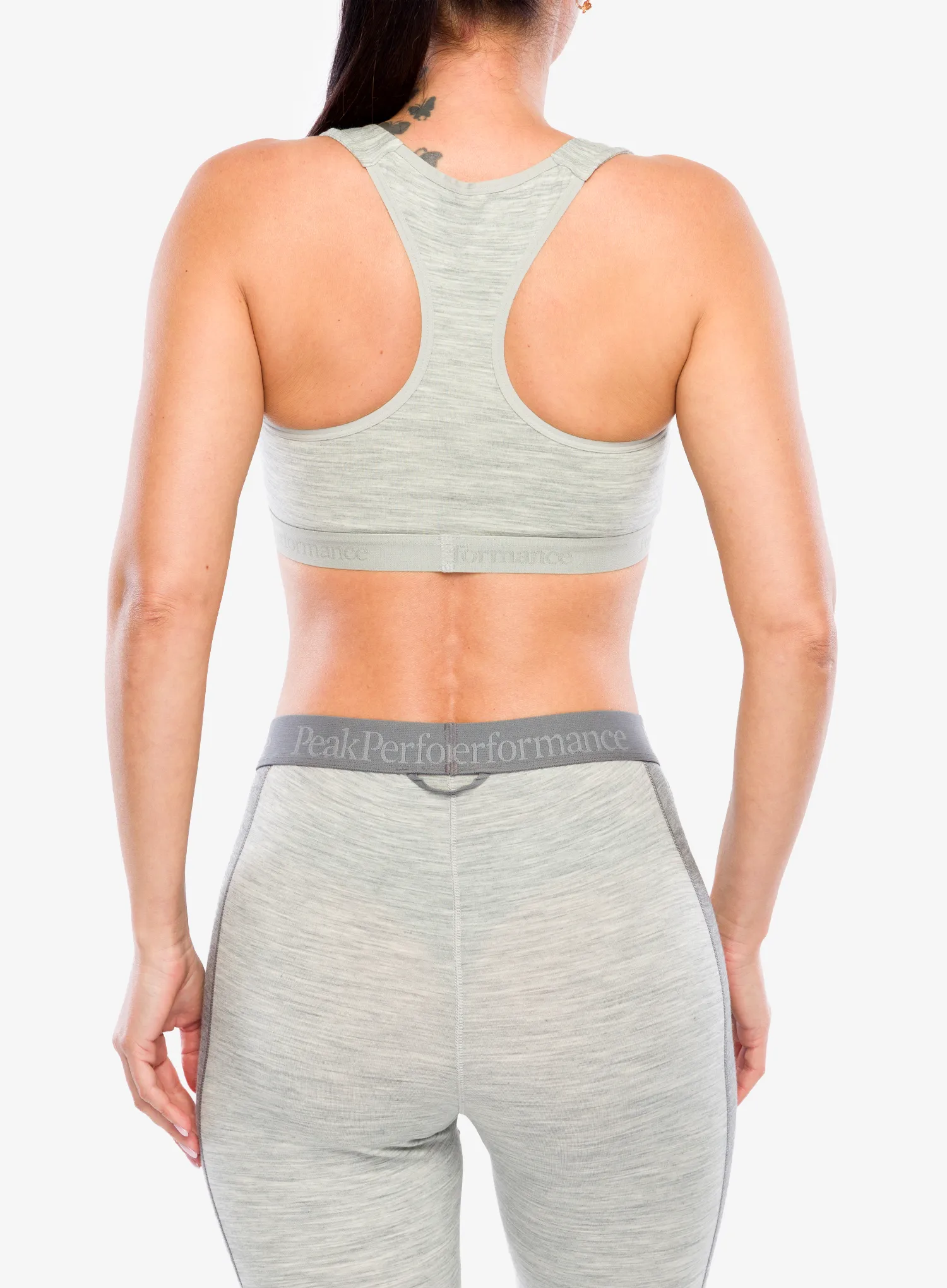 Sportski grudnjak Peak Performance Magic Top Wool-blend Baselayer - med grey melange
