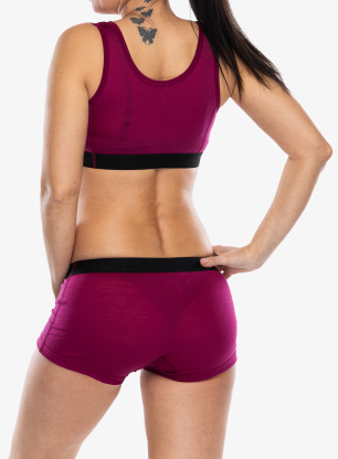 Sportski grudnjak Sensor Merino Active Bra - lilla