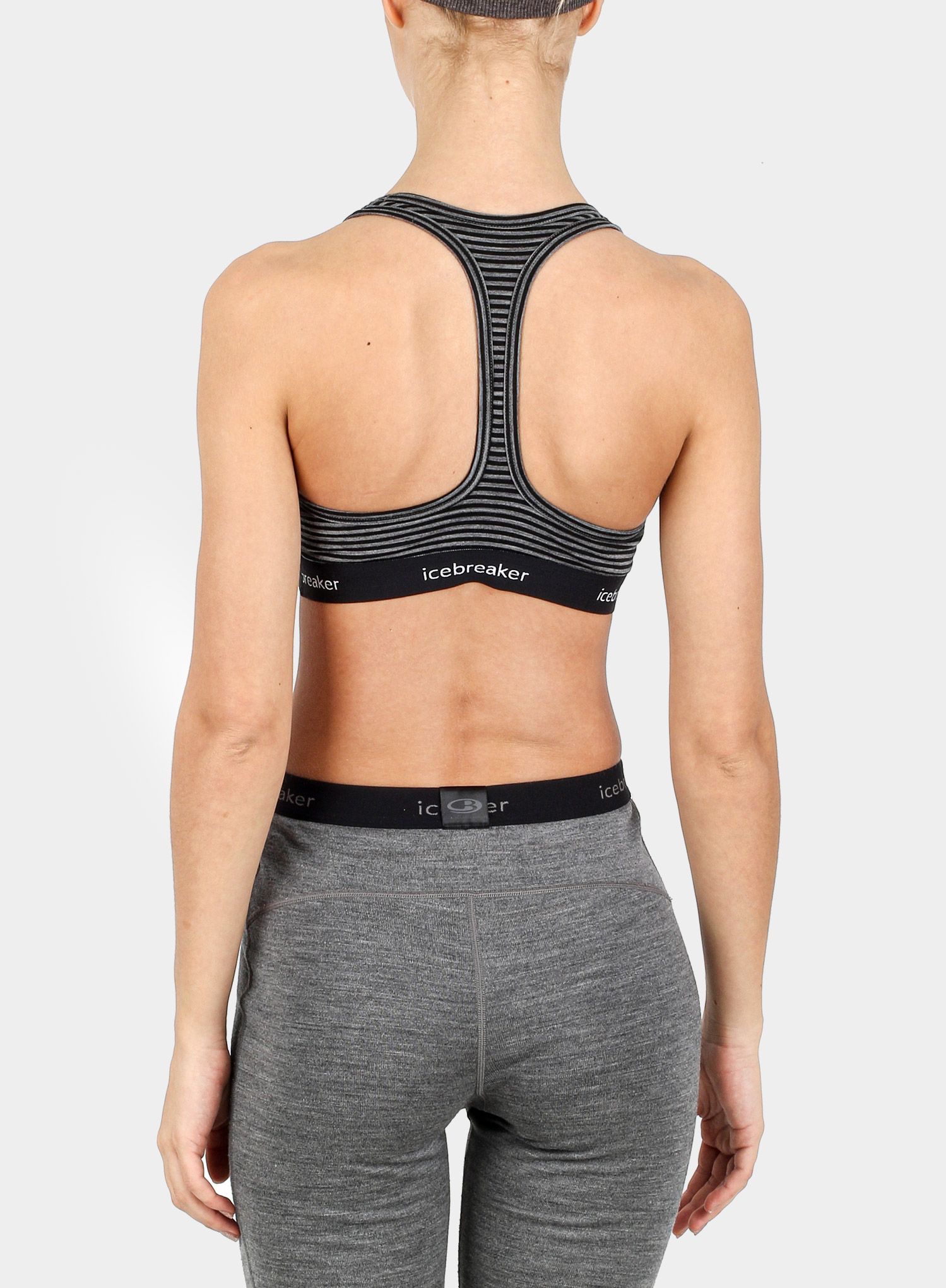 Sportski grudnjak Icebreaker Sprite Racerback Bra - gritstone hthr