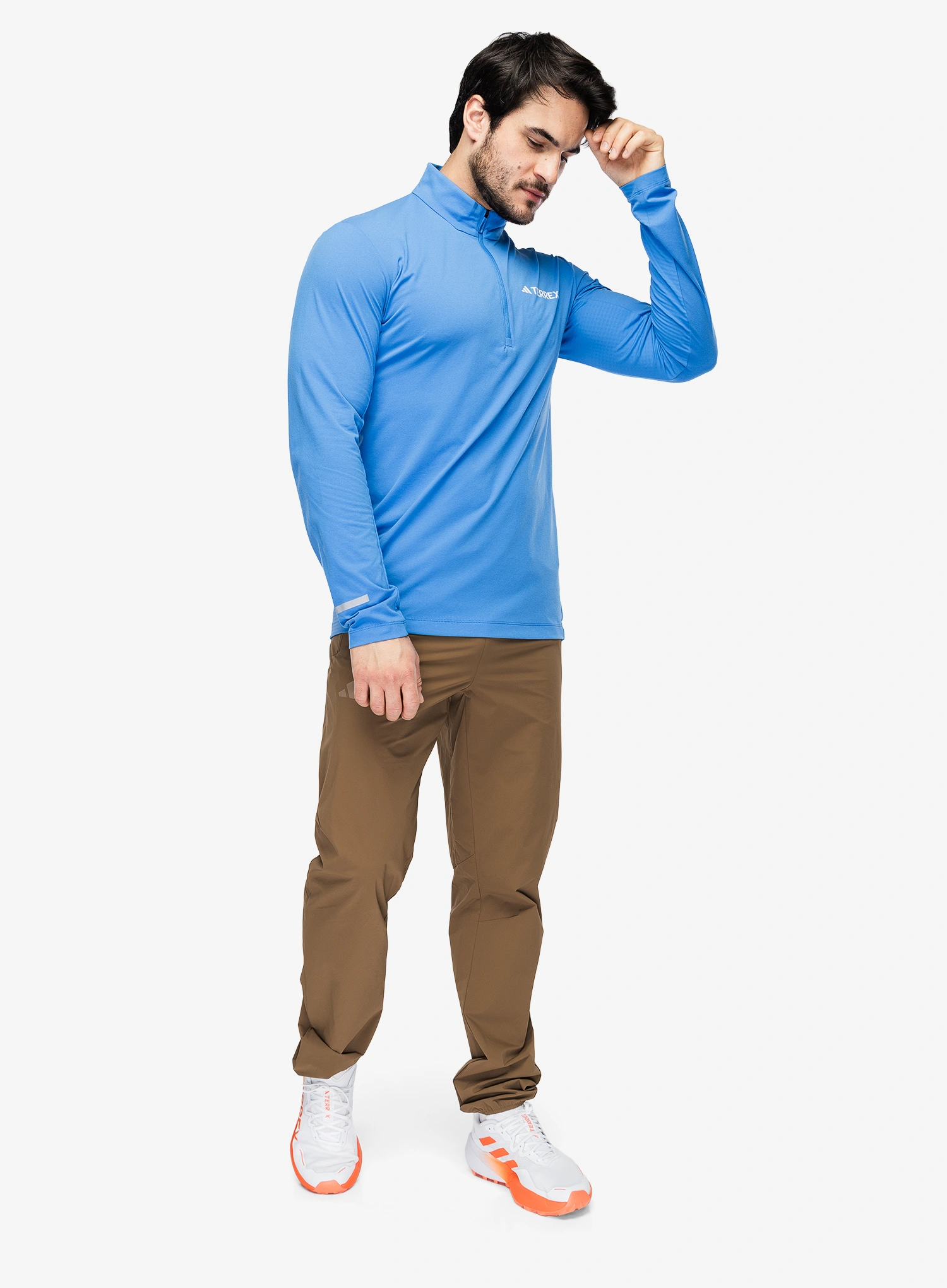 Dukserica adidas TERREX Xploric Half Zip Ls - ray blue