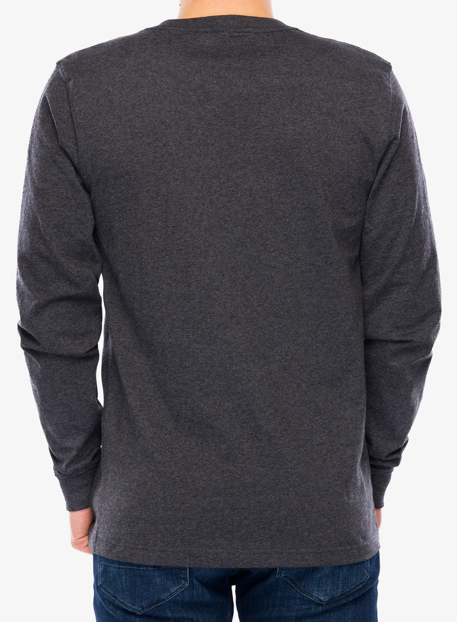 Dukserica Carhartt Core Logo T-Shirt L/S - carbon heather