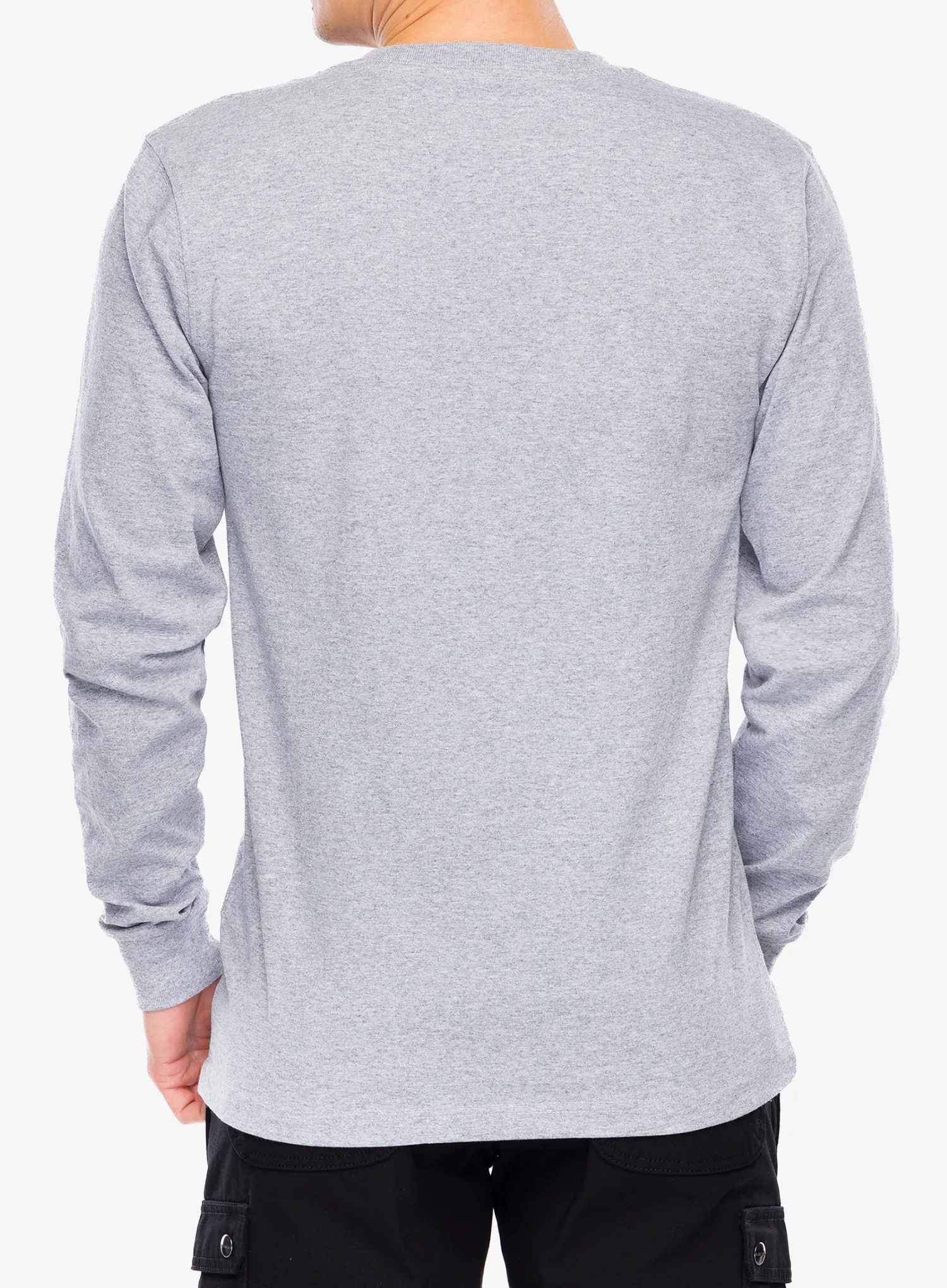 Dukserica Carhartt Core Logo T-Shirt L/S - heather grey