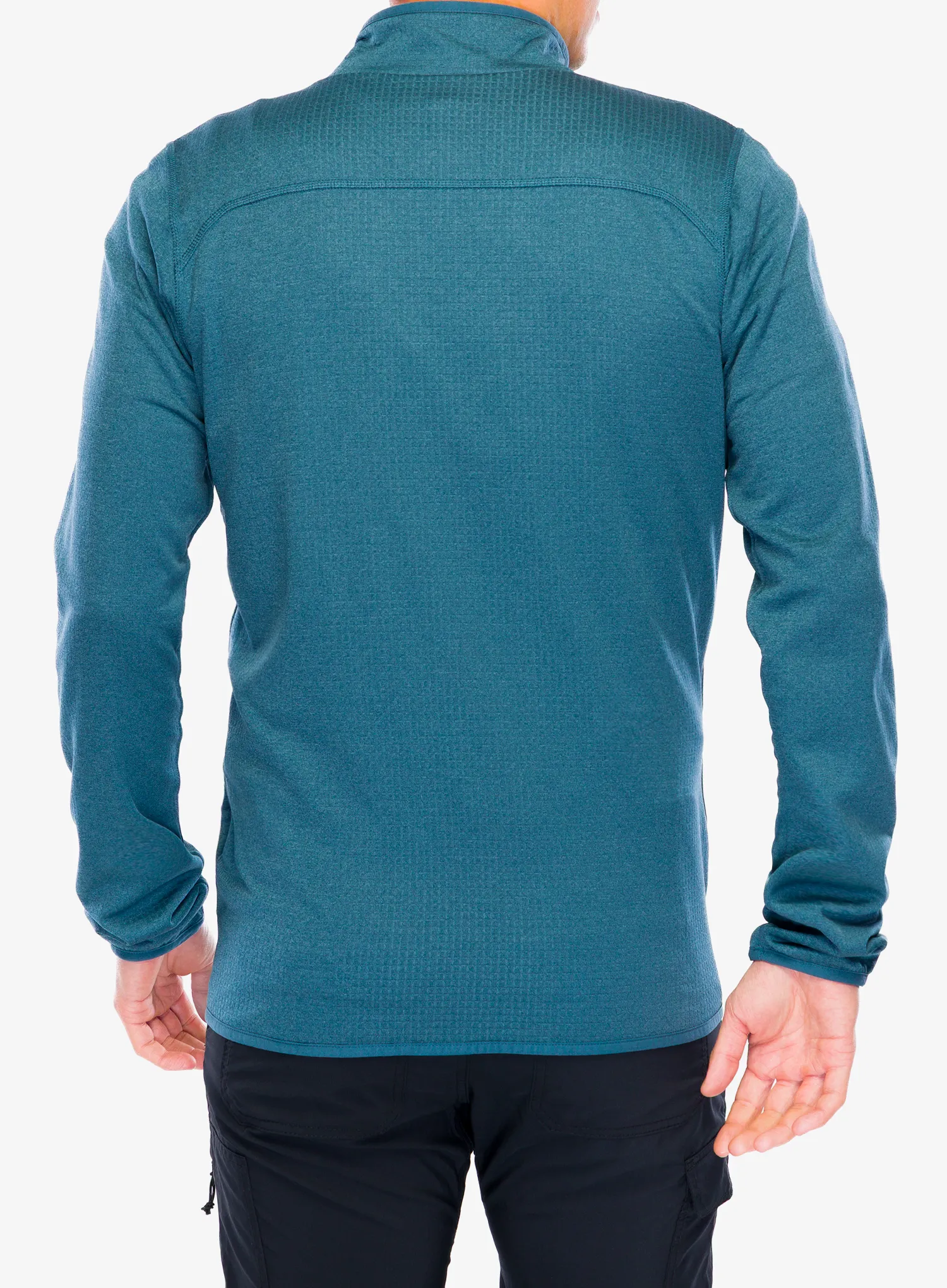 Dukserica Columbia Essential Hike Grid Fleece Full Zip - everblue