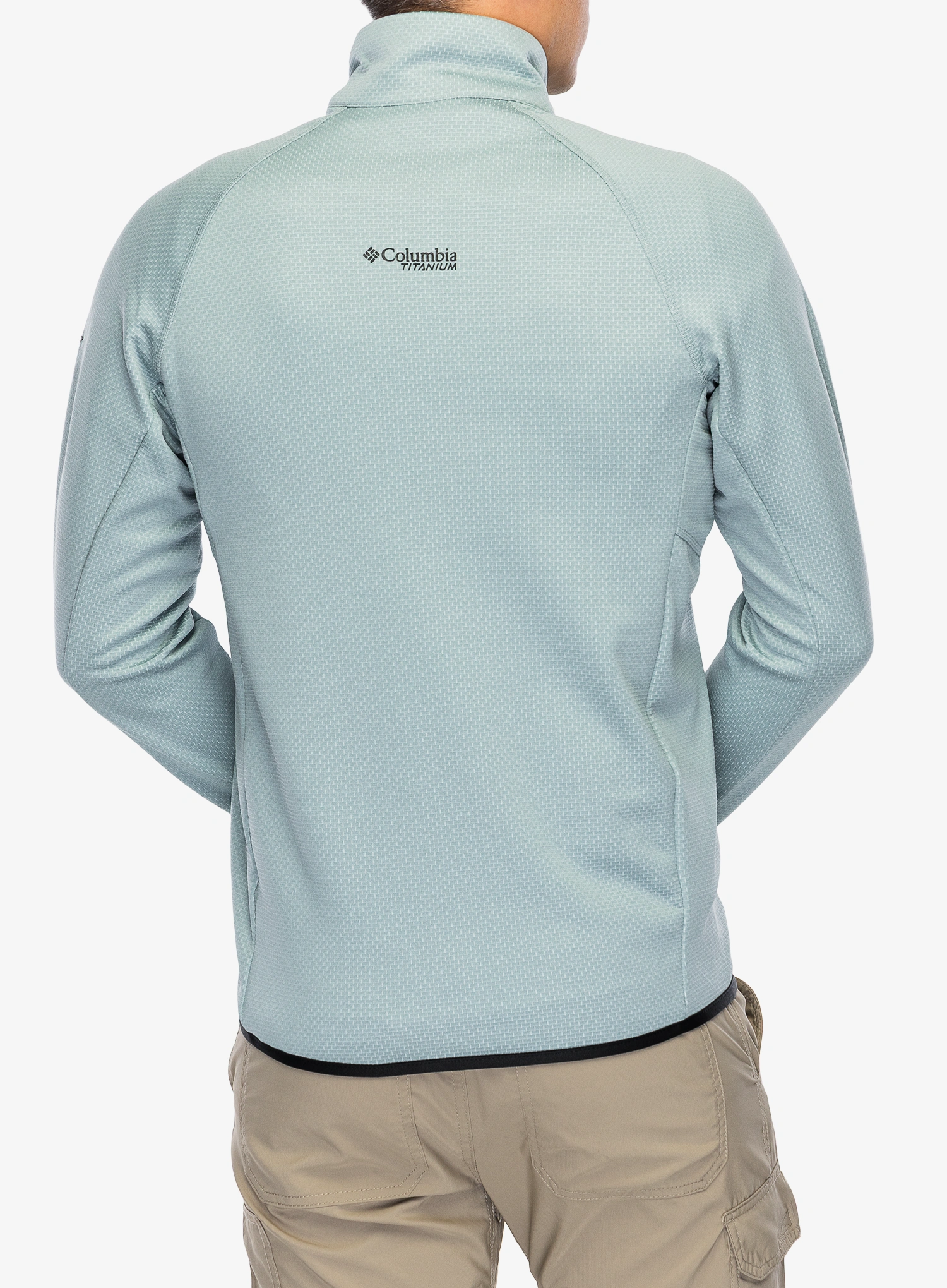 Dukserica Columbia Triple Canyon Grid Fleece Full Zip II - crushed blue/black