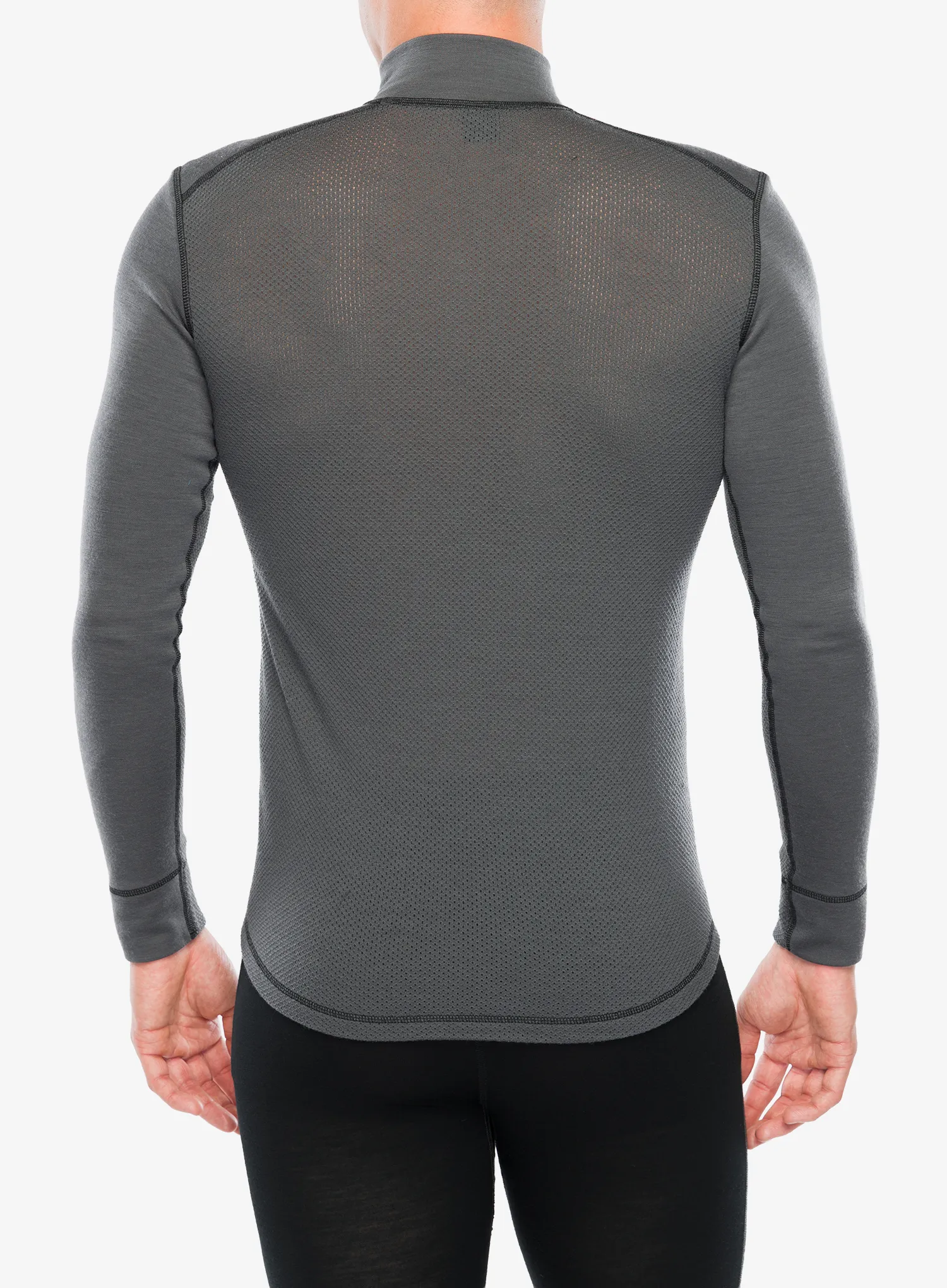 Dukserica Dovre 100% Merino Wool Active - black