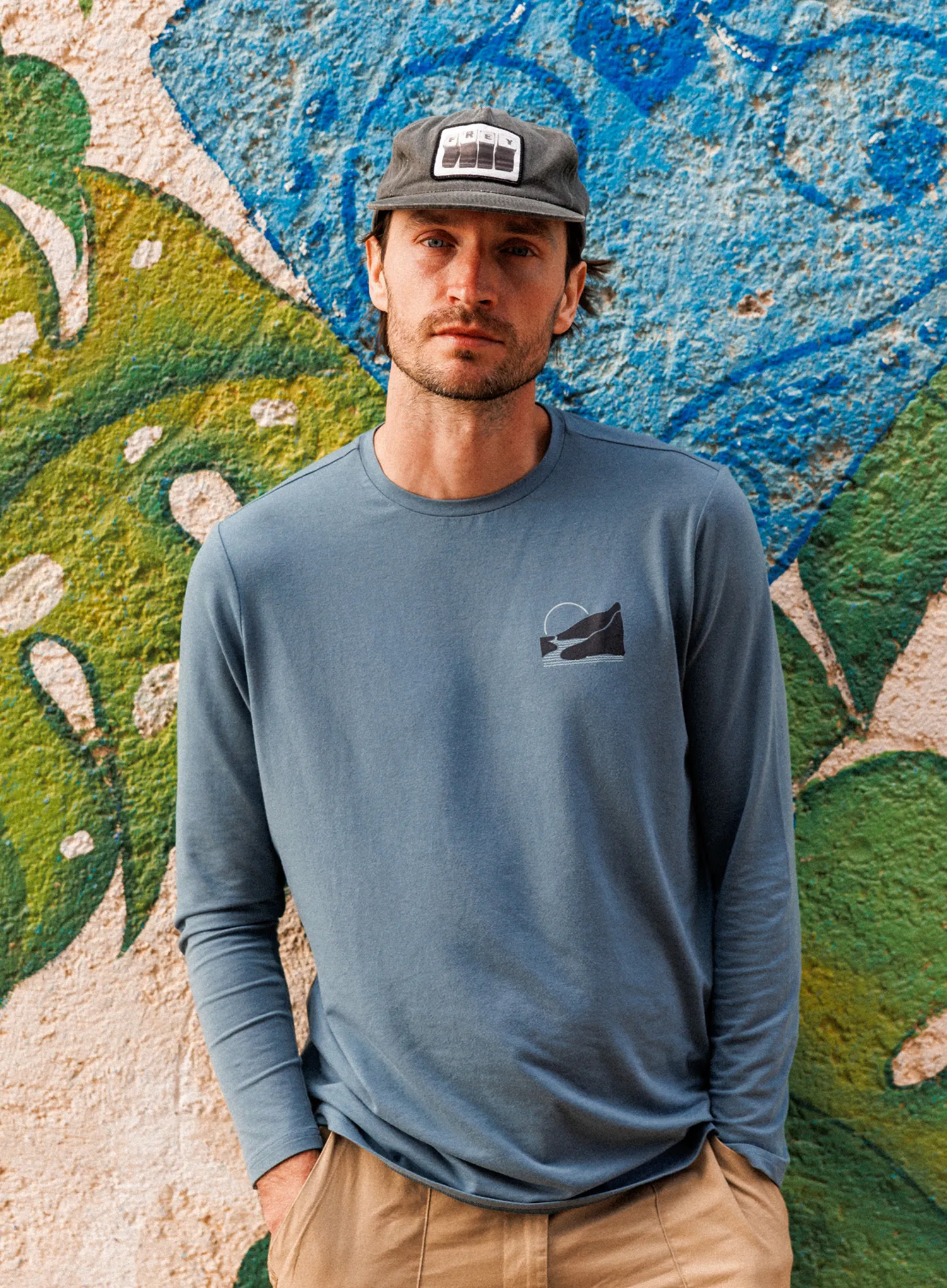 Dukserica Flov Perris - blue/light grey