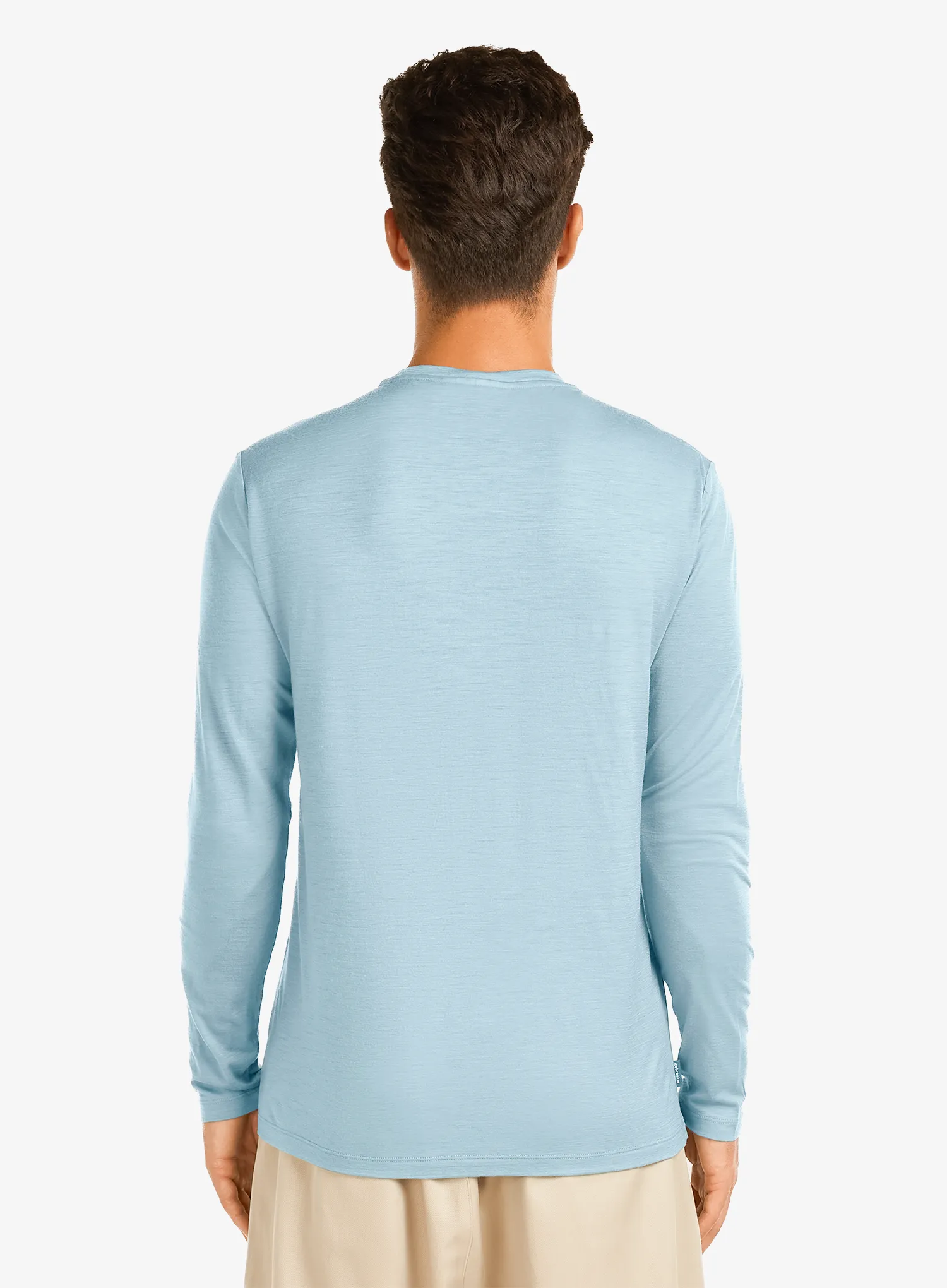 Dukserica Icebreaker Merino 150 Tech Lite LS Tee Peak Bal - flint blue