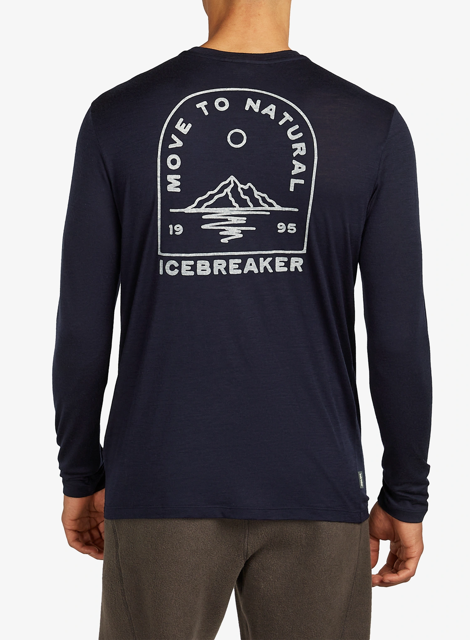 Dukserica Icebreaker Merino 150 Tech Lite LS Tee Road To Cook - midnight navy