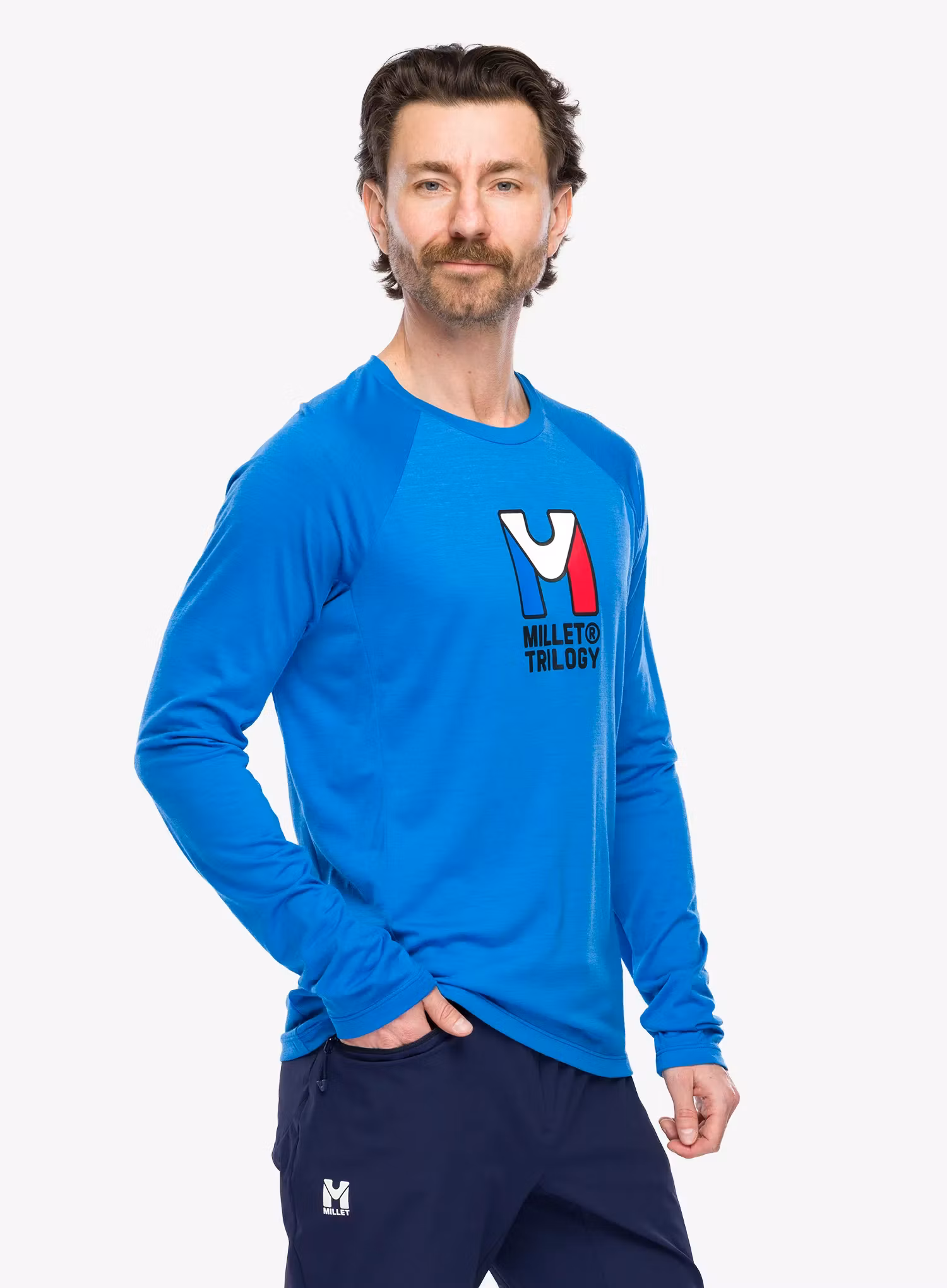 Dukserica Millet Trilogy Wool TS LS - icon blue