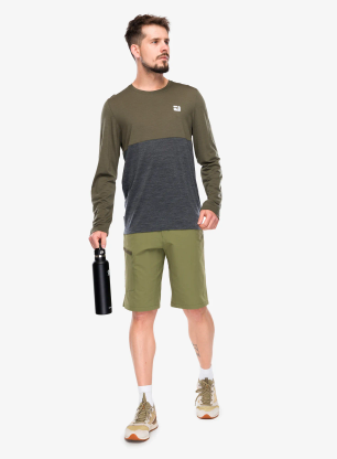 Dukserica Ortovox 150 Cool Logo LS - dark wild herbs