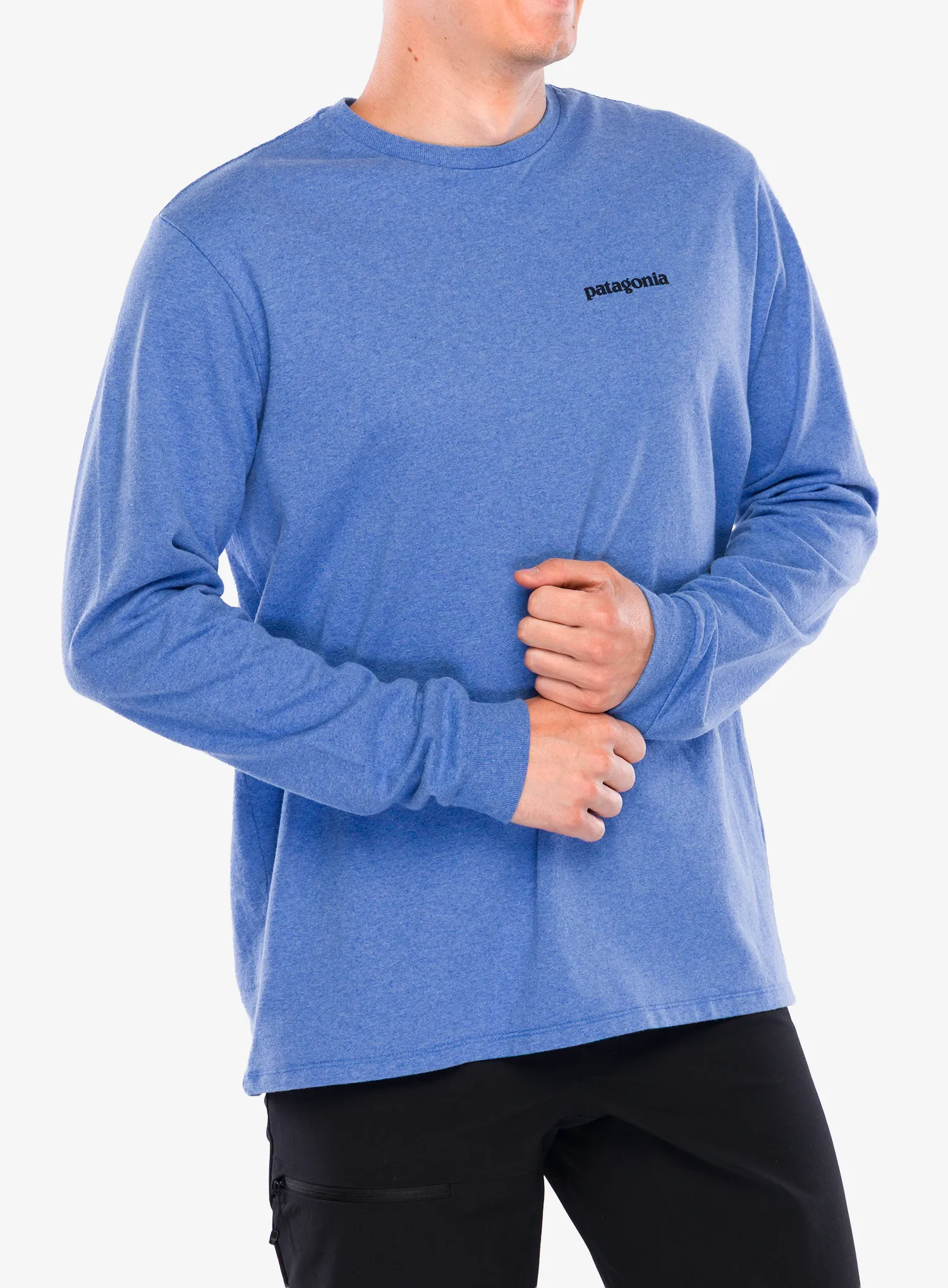 Dukserica Patagonia L/S P-6 Logo Responsibili-Tee - abundant blue
