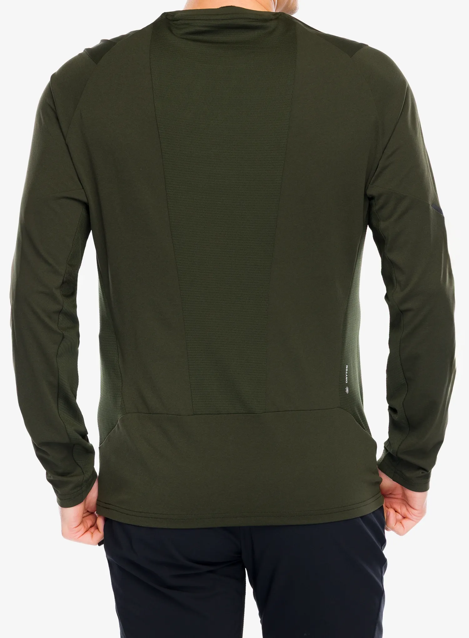 Dukserica Salewa Pedroc Dry L/S Tee - dark olive
