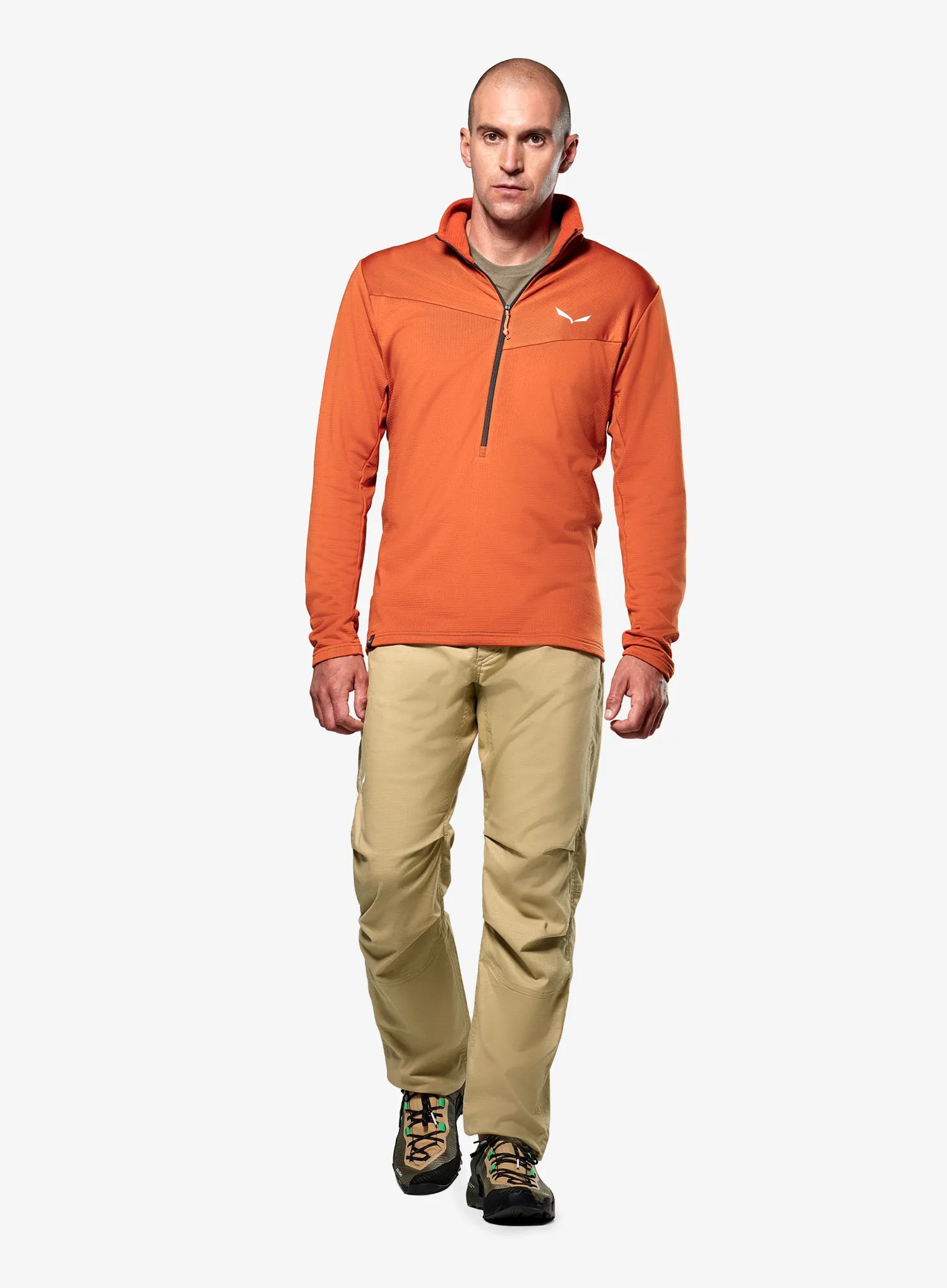 Dukserica Salewa Puez Cammino PL HZ Jacket - bombay brown