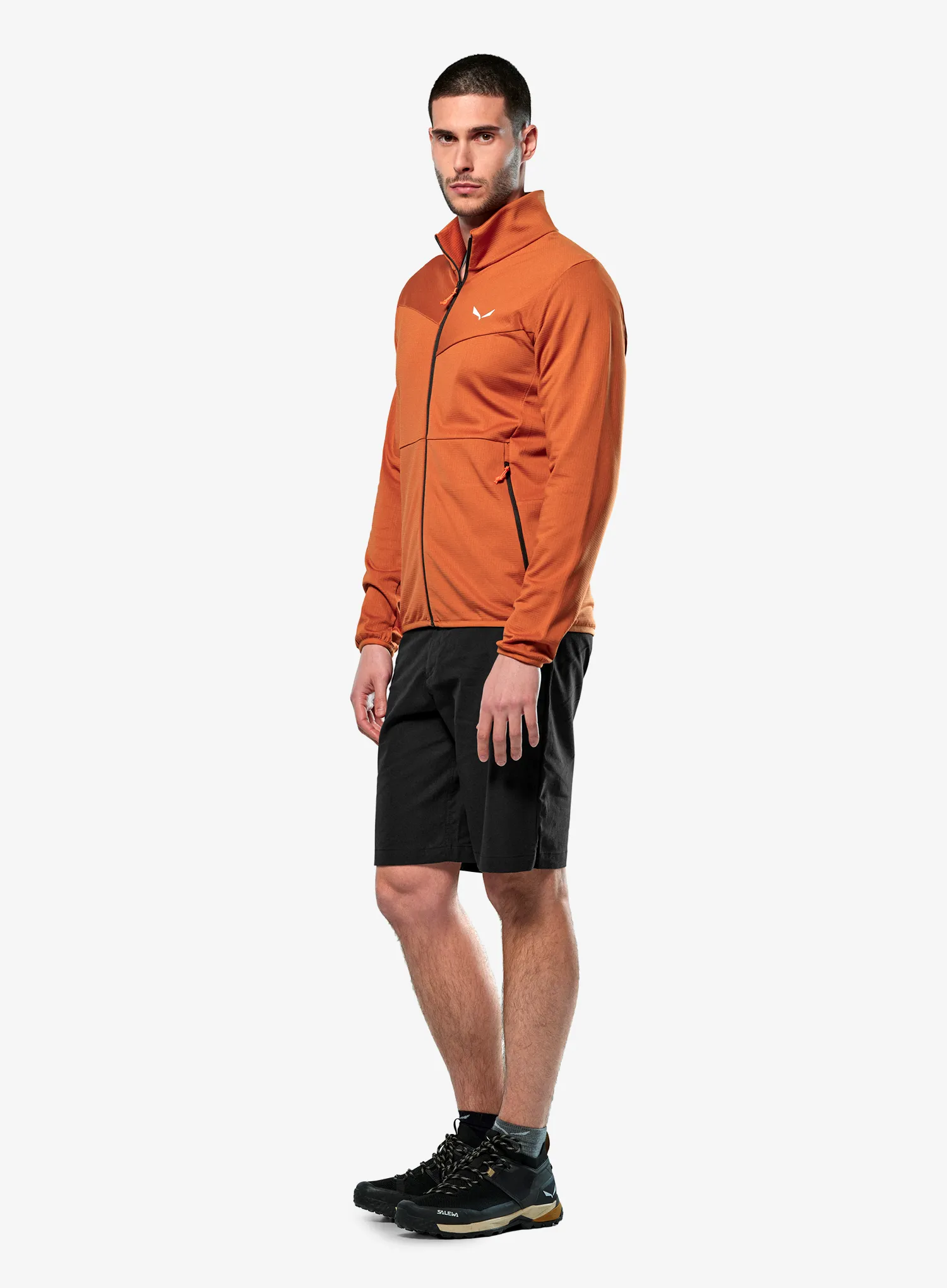 Dukserica Salewa Puez Cammino PL Jacket - bombay brown
