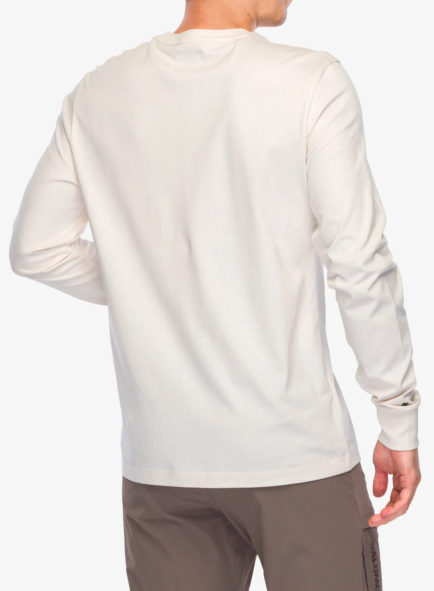 Dukserica Salomon Chest Logo LS Tee - whisper white