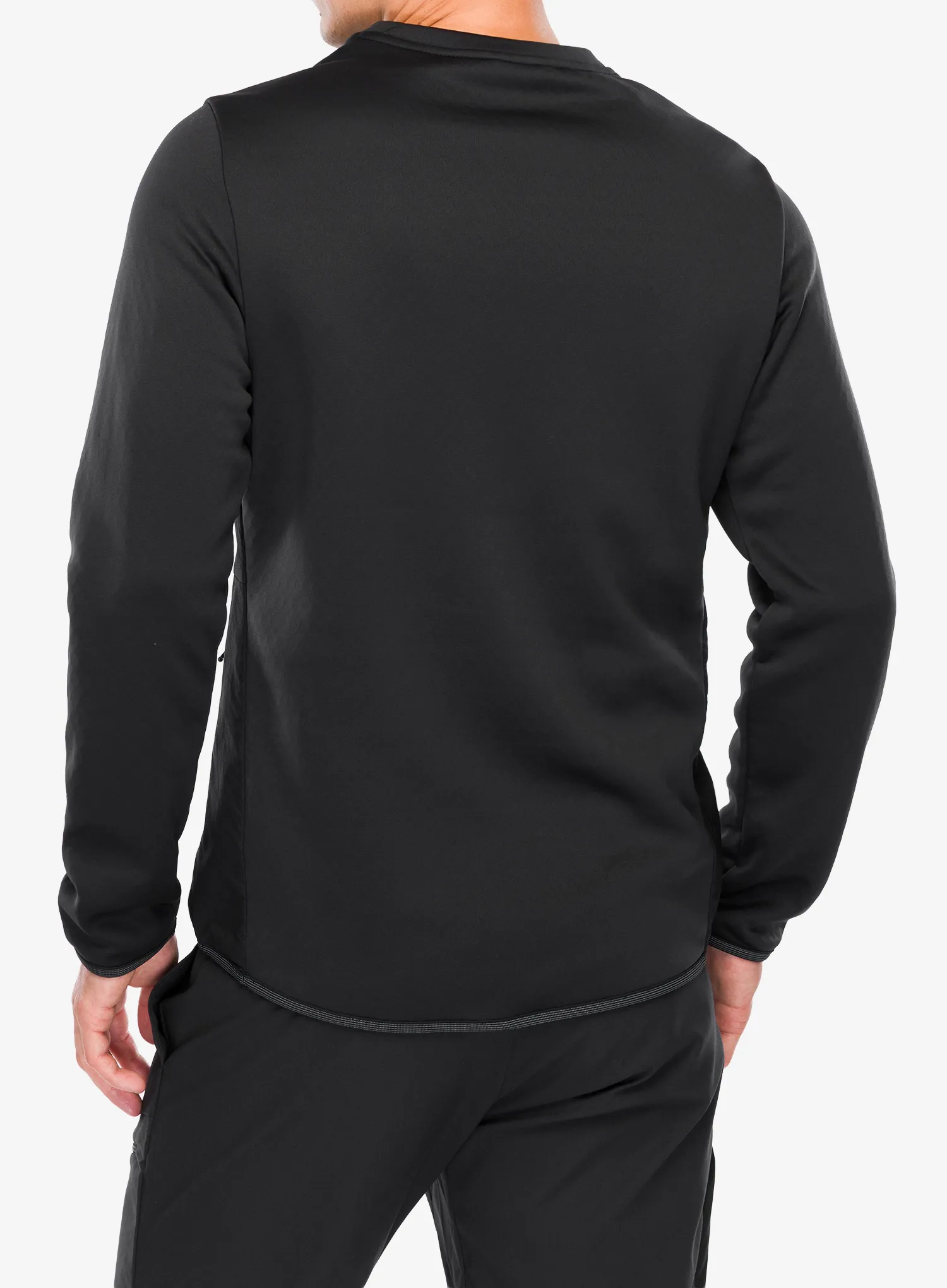 Dukserica Salomon Outline Hyb Warm Pullov - deep black