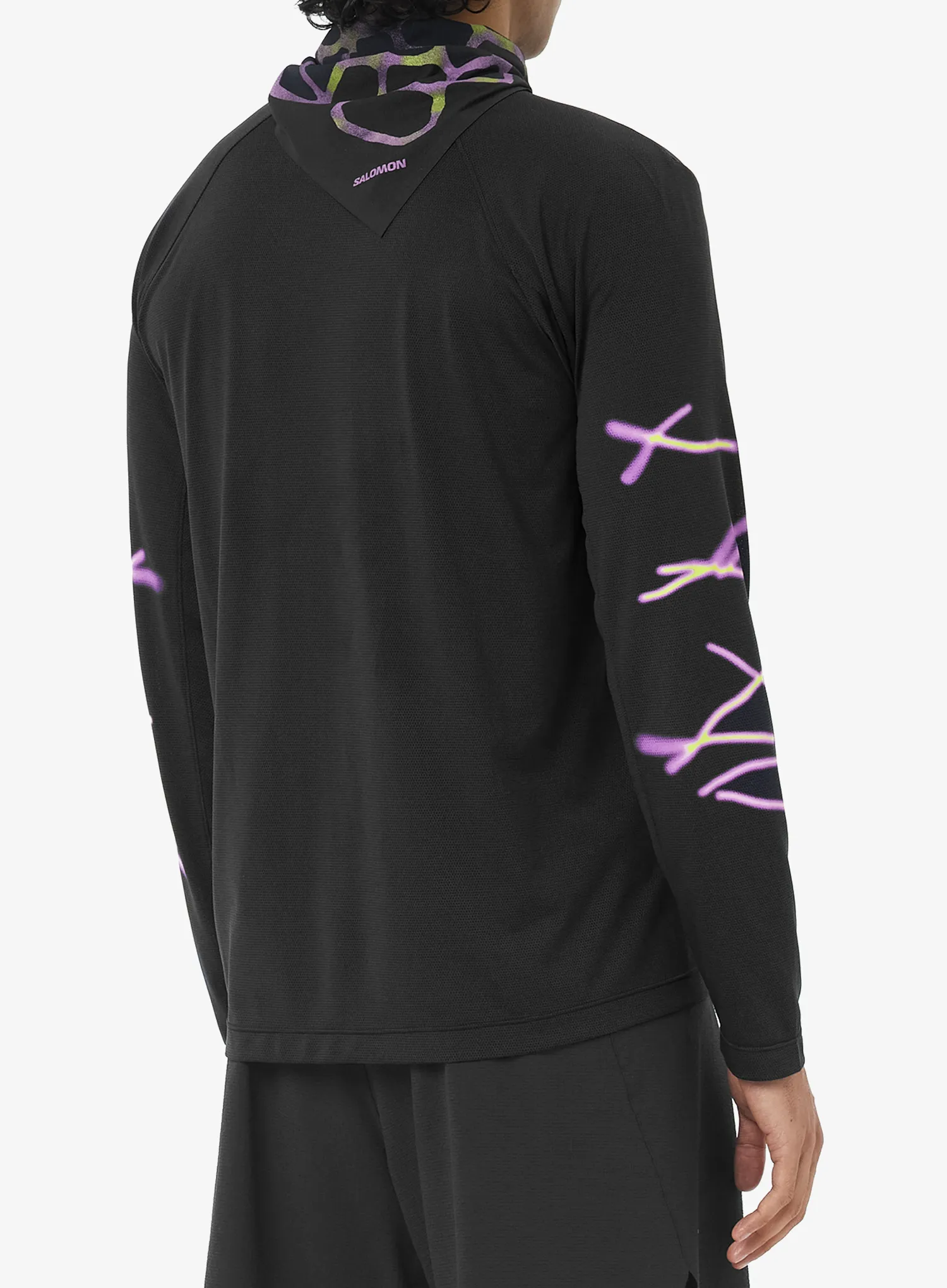 Dukserica Salomon Shkout Core LS TEE GFX - deep black