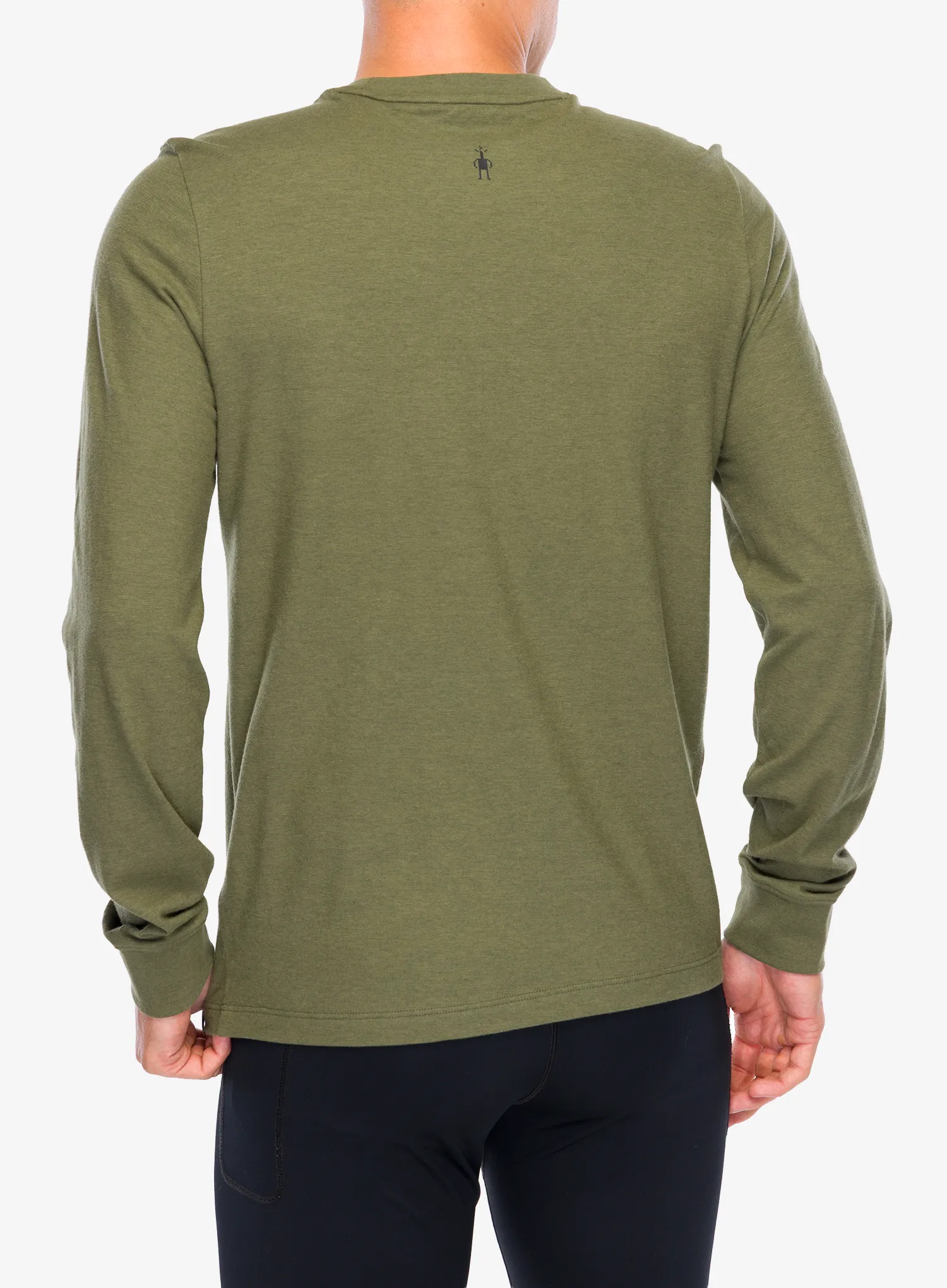 Dukserica Smartwool Geometric Bear Long Sleeve Graphic Tee - winter moss