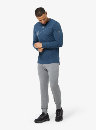 Dukserica Super.natural HZSG Haute Route LS - ocean blue/various